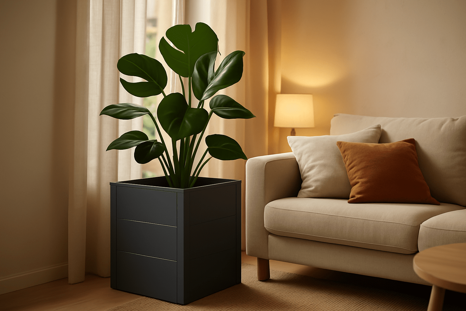 4gardenz® Plantenbak Metaal voor Buiten met Verhoogde Bodem - 50x50x60 cm - Antraciet