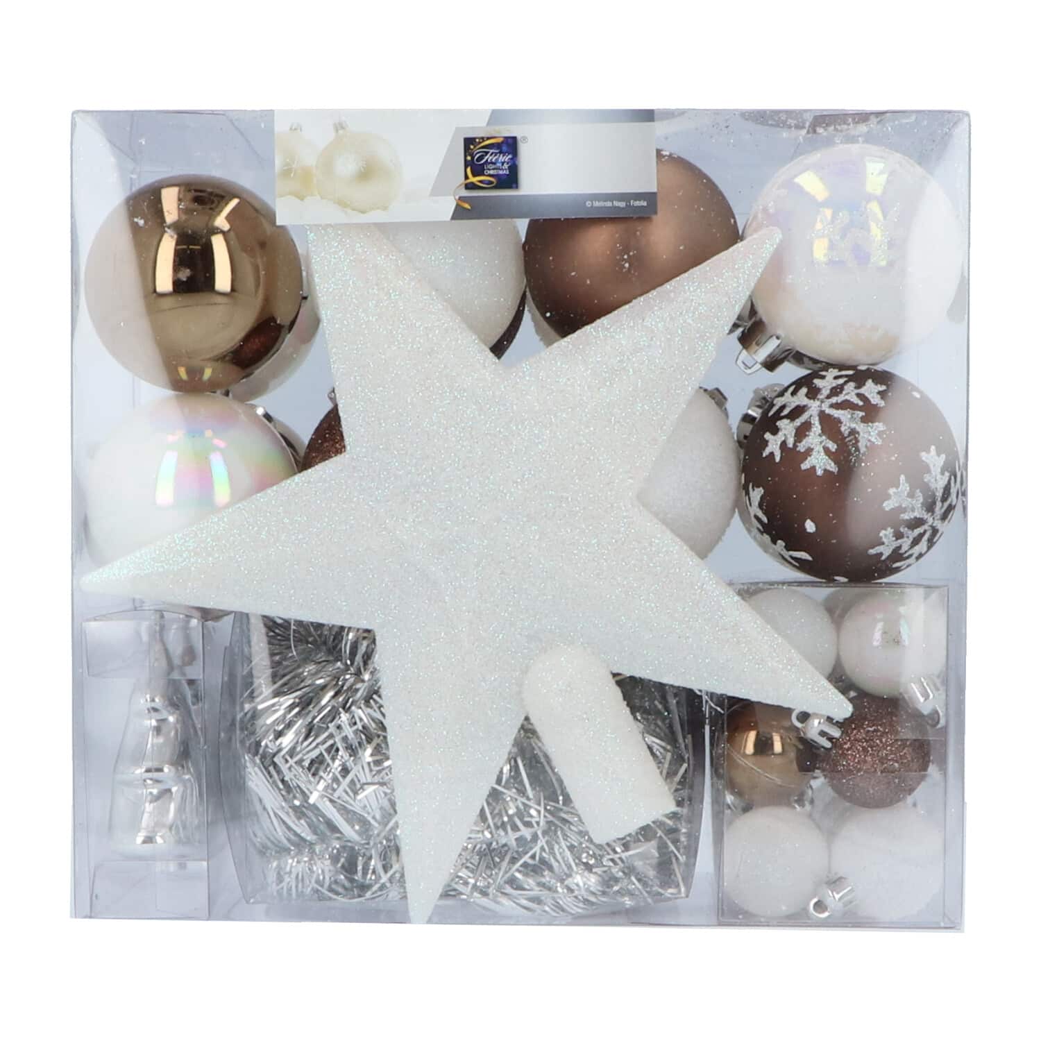 4goodz 44-delige Decoratieve Kerstballen Champagne - binnen en buiten