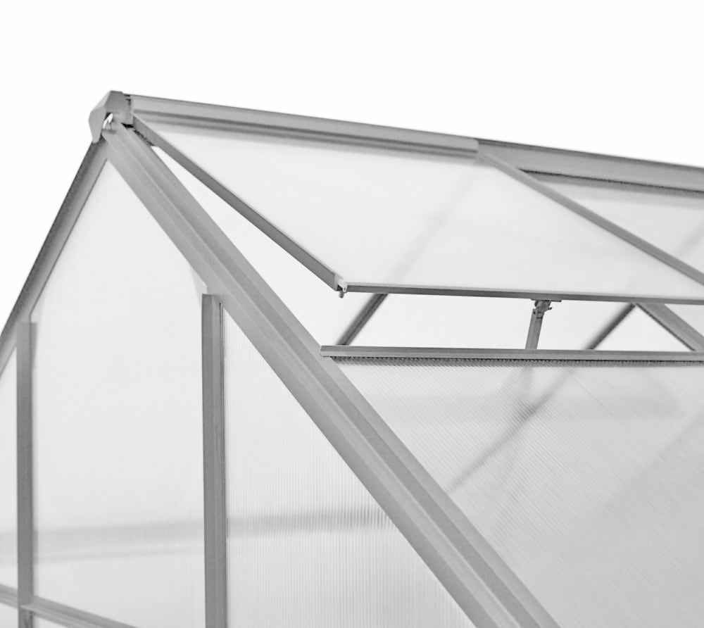 Westmann Aluminium kas Flora 68 - Zilver - 252x192x201cm
