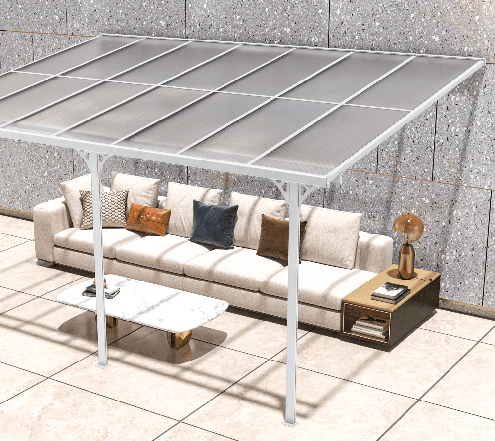 Westmann Aluminium Terrasoverkapping Bruce - 300x435x270 cm - Wit