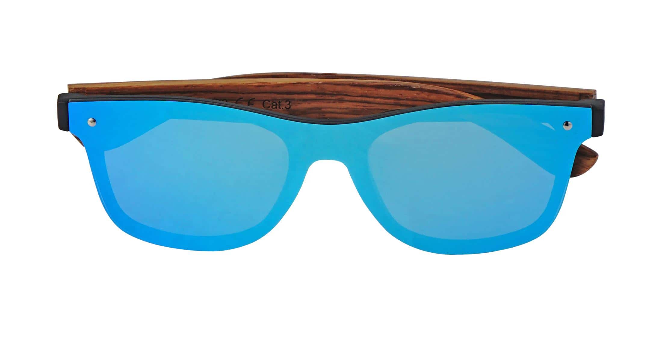 5one® Hvar Zebra Ice Blue - wayfarer flat zonnebril