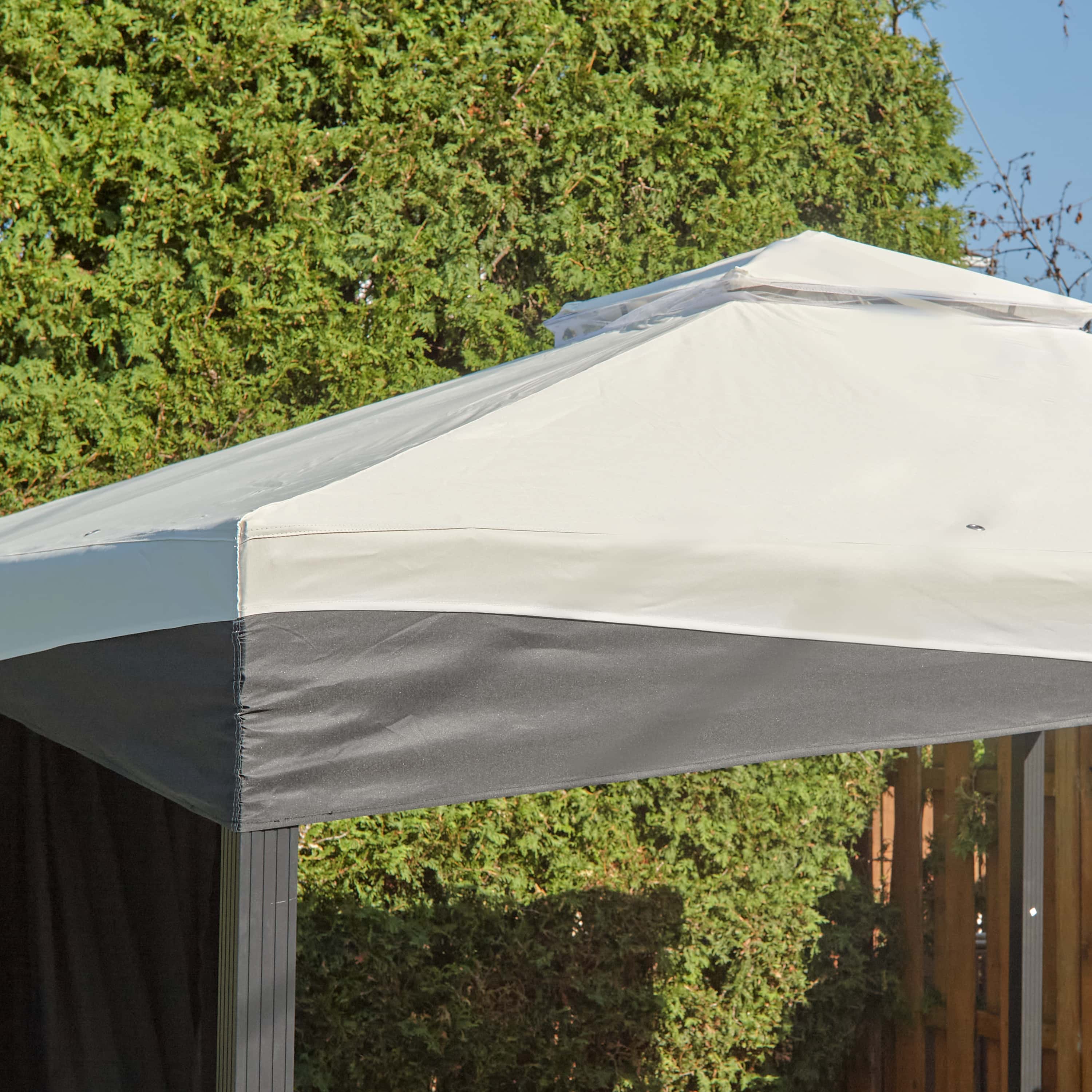 Sojag Malta 1014 - Aluminium Paviljoen 3x4 mtr met afneembaar stoffen dak