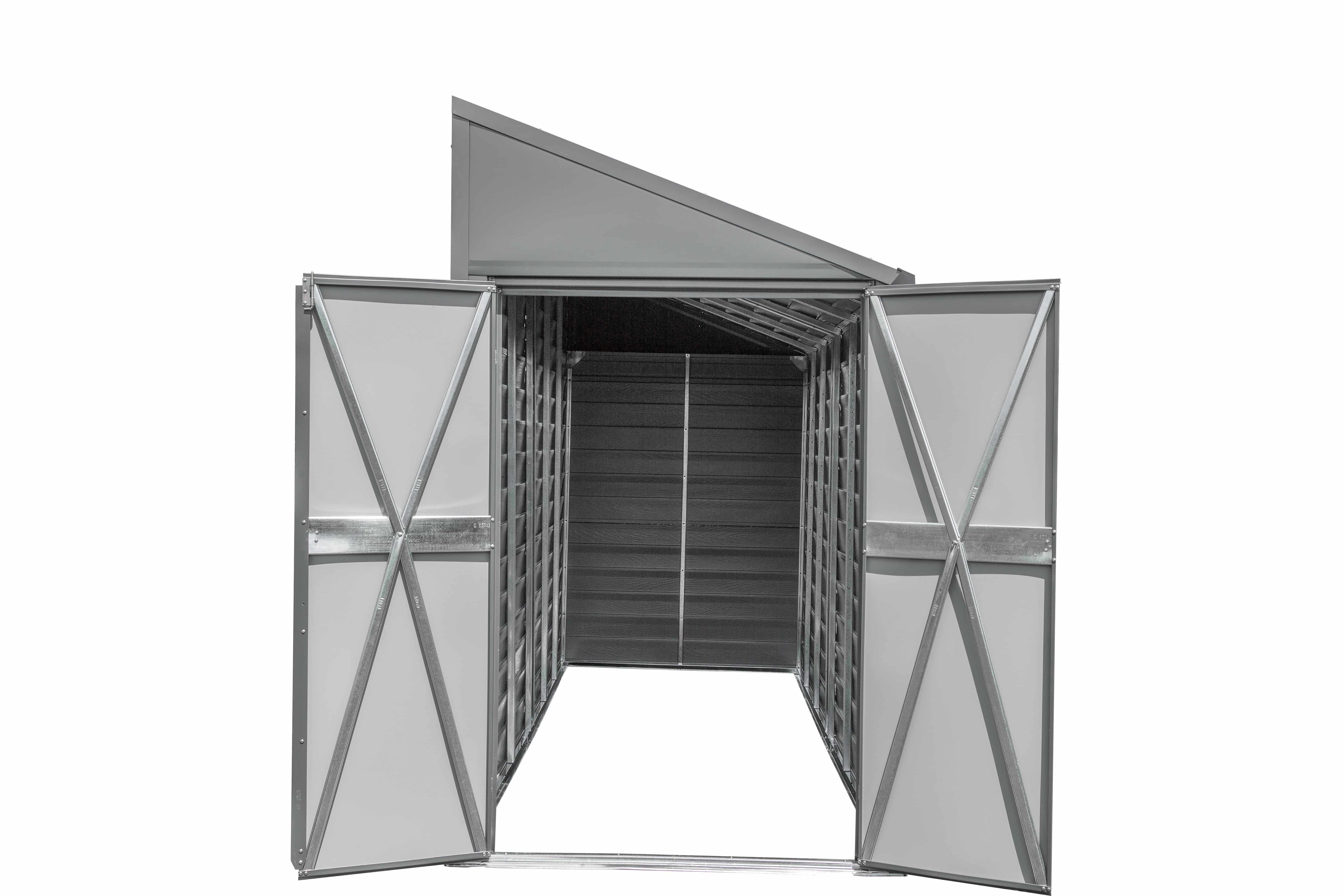 Spacemaker Yardsaver Metalen Gereedschapsschuur Aanbouw - 124x203x208 cm Spacemaker Yardsaver Metalen Gereedschapsschuur Aanbouw - 124x203x208 cm