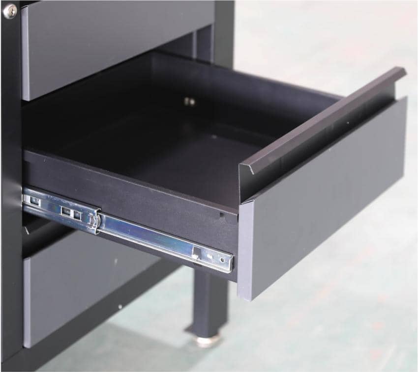 Feistos Werkbank Heros 3 - incl. geperforeerde wand - Antraciet/zwart - 60x169x87cm