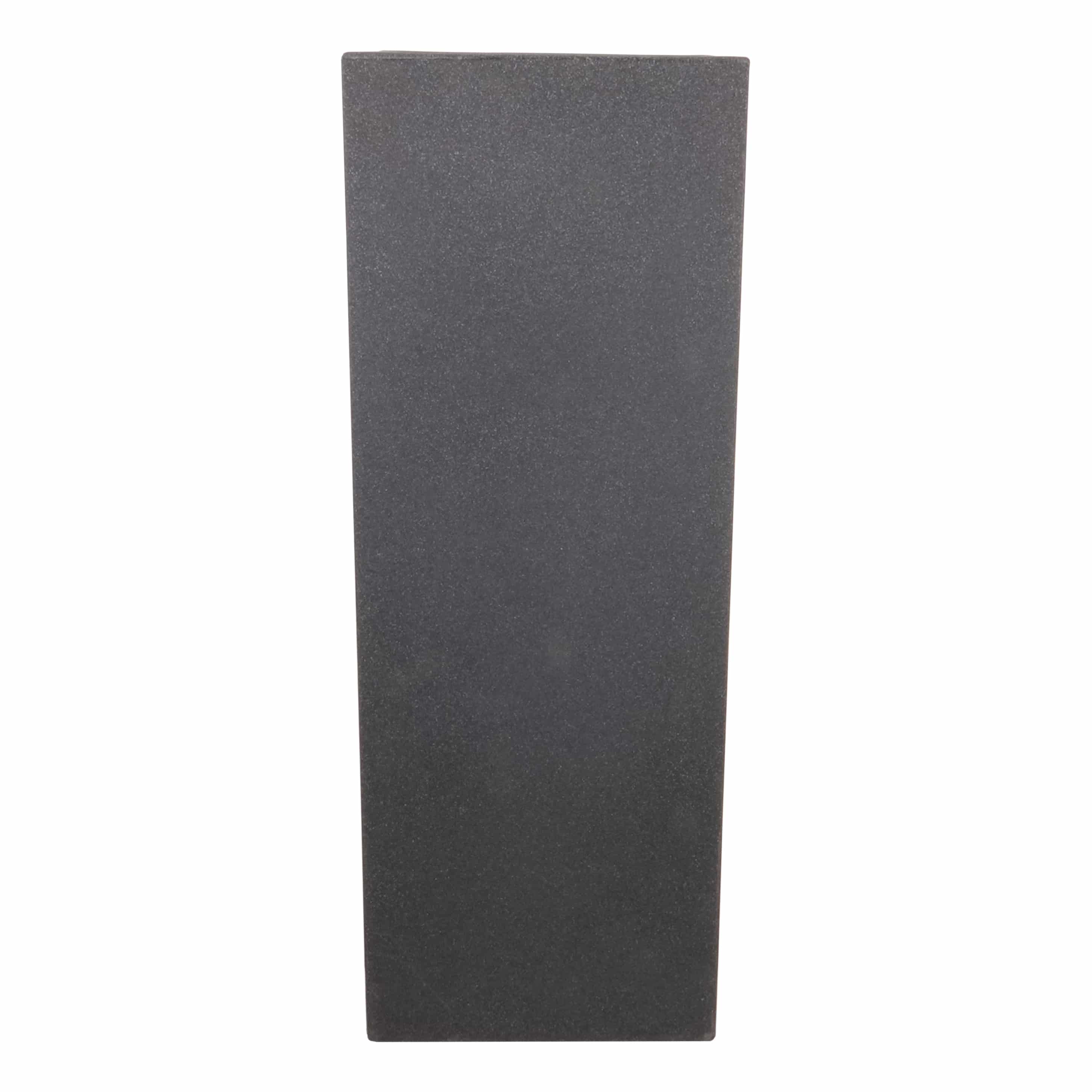 4gardenz® Stone Pilaar Bloembak 30x30x80 cm - Steengrijs