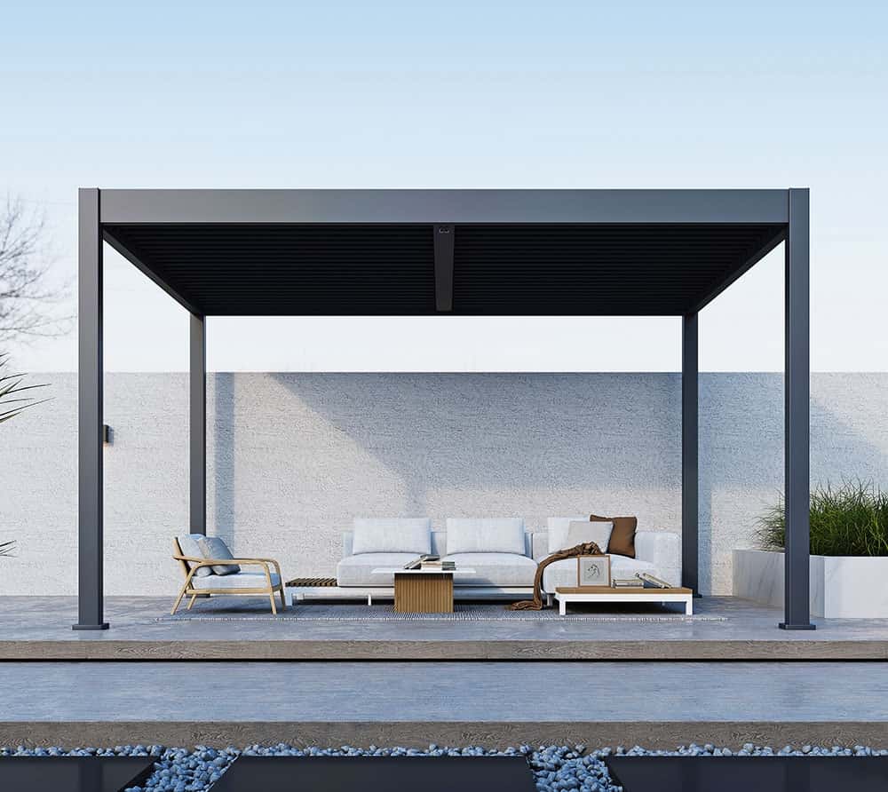 Paragon Outdoor Aluminium Paviljoen Grand Tuscan Lamellendak - 3,7x4,3 meter