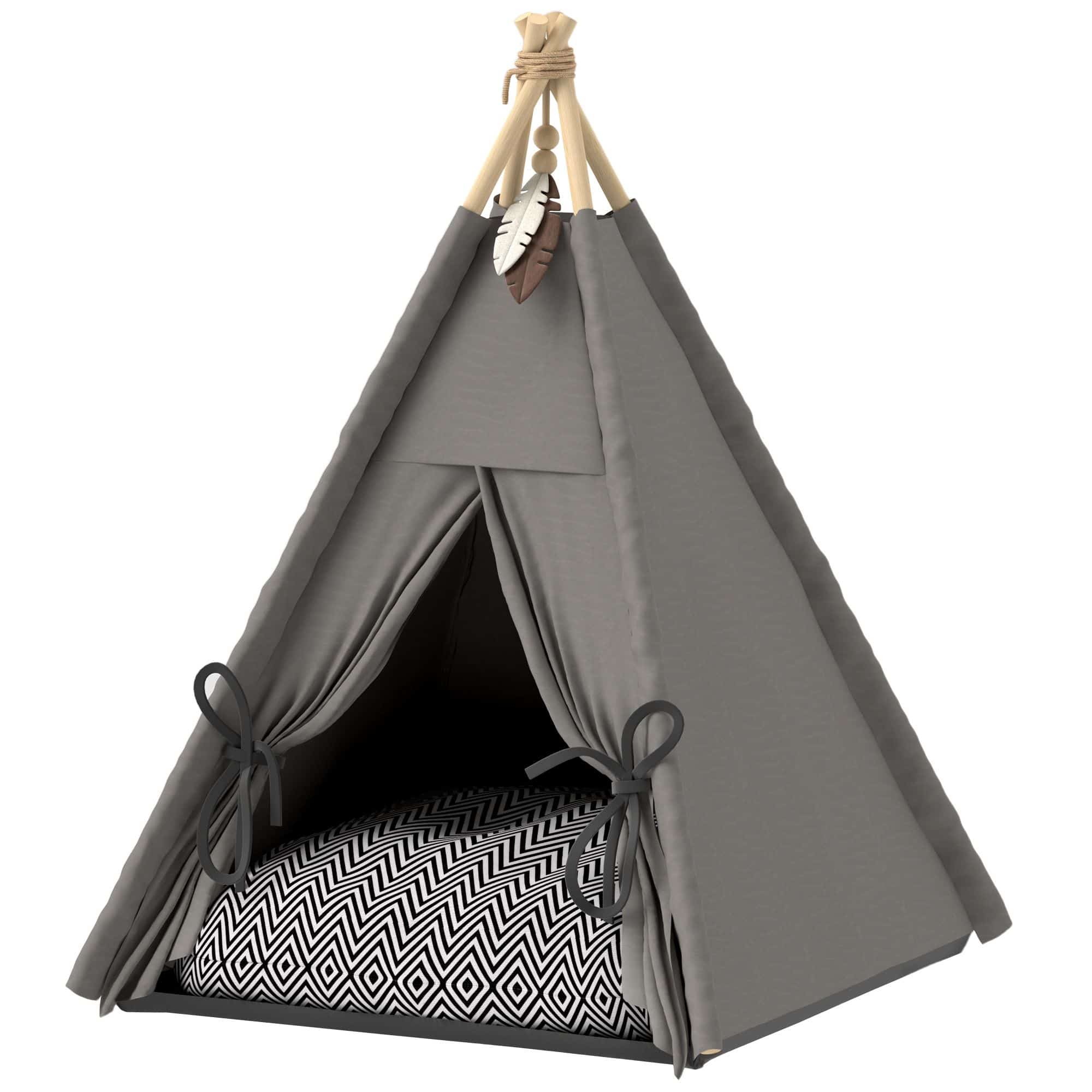 4goodz Tipi-tent voor katten en honden - Grijs