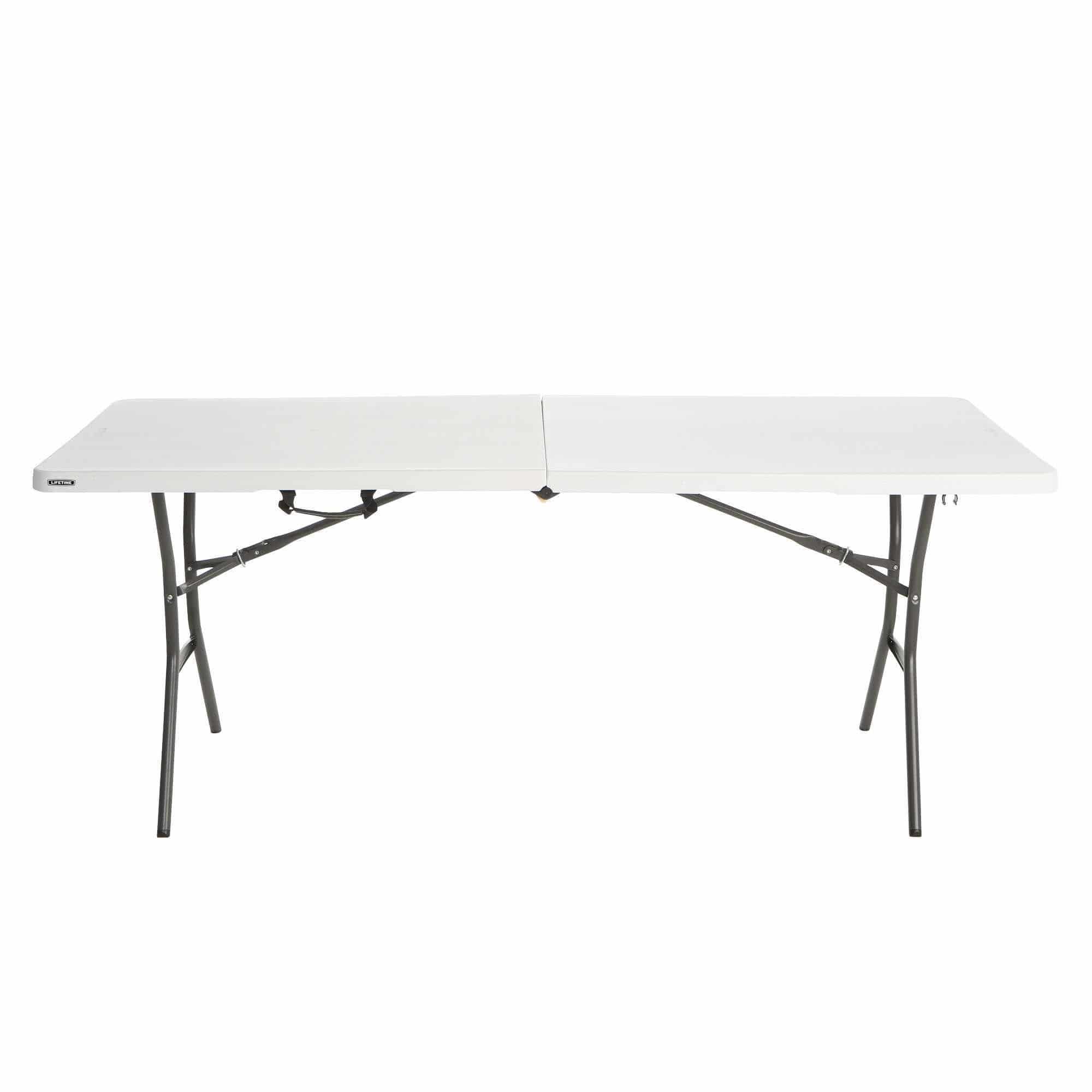 Lifetime® Kunststof Tafel Opvouwbaar - Campingtafel Light Commercial - 182x76x74cm - Wit