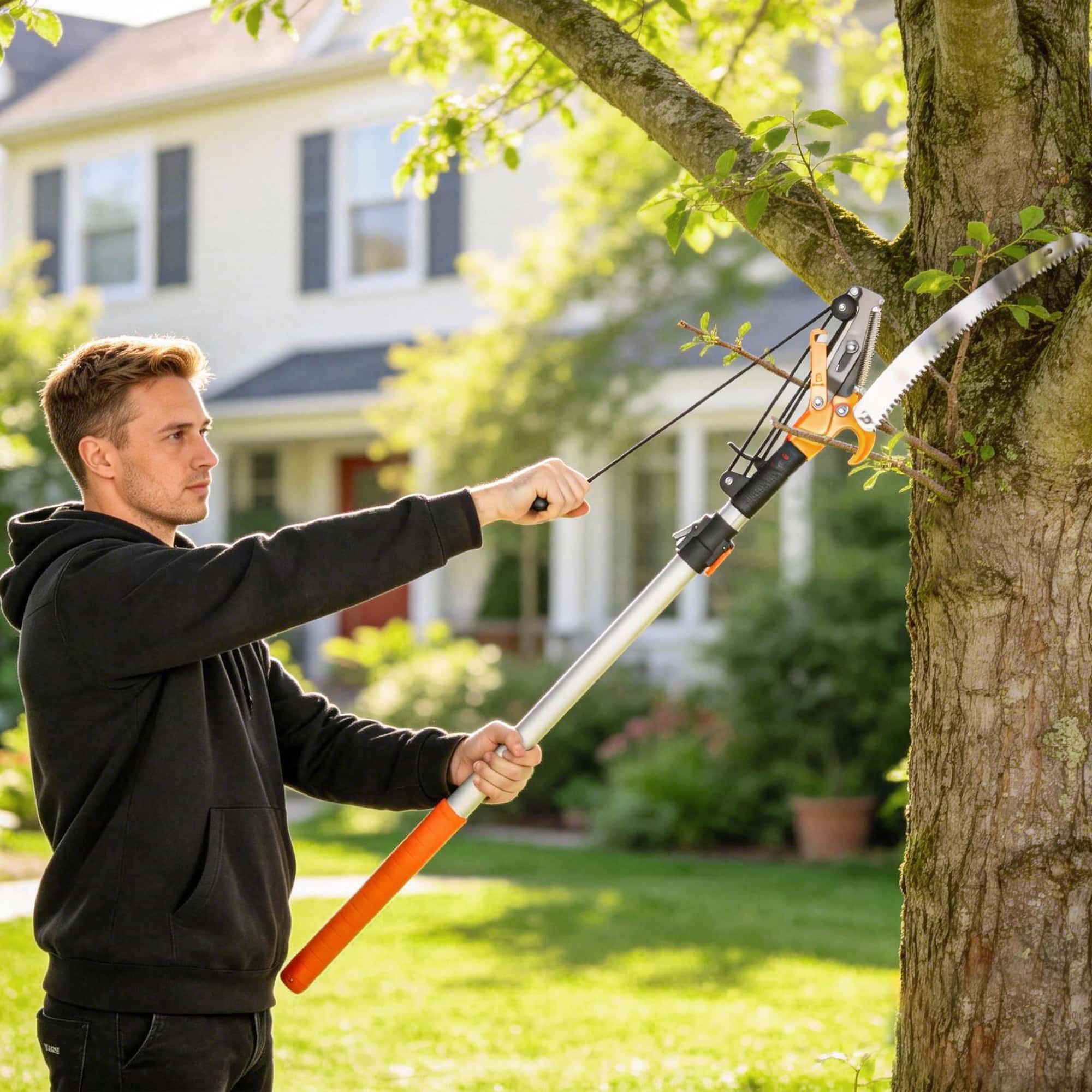 4goodz 2-in-1 Telescopische Takkenzaag en snoeischaar 135-199 cm