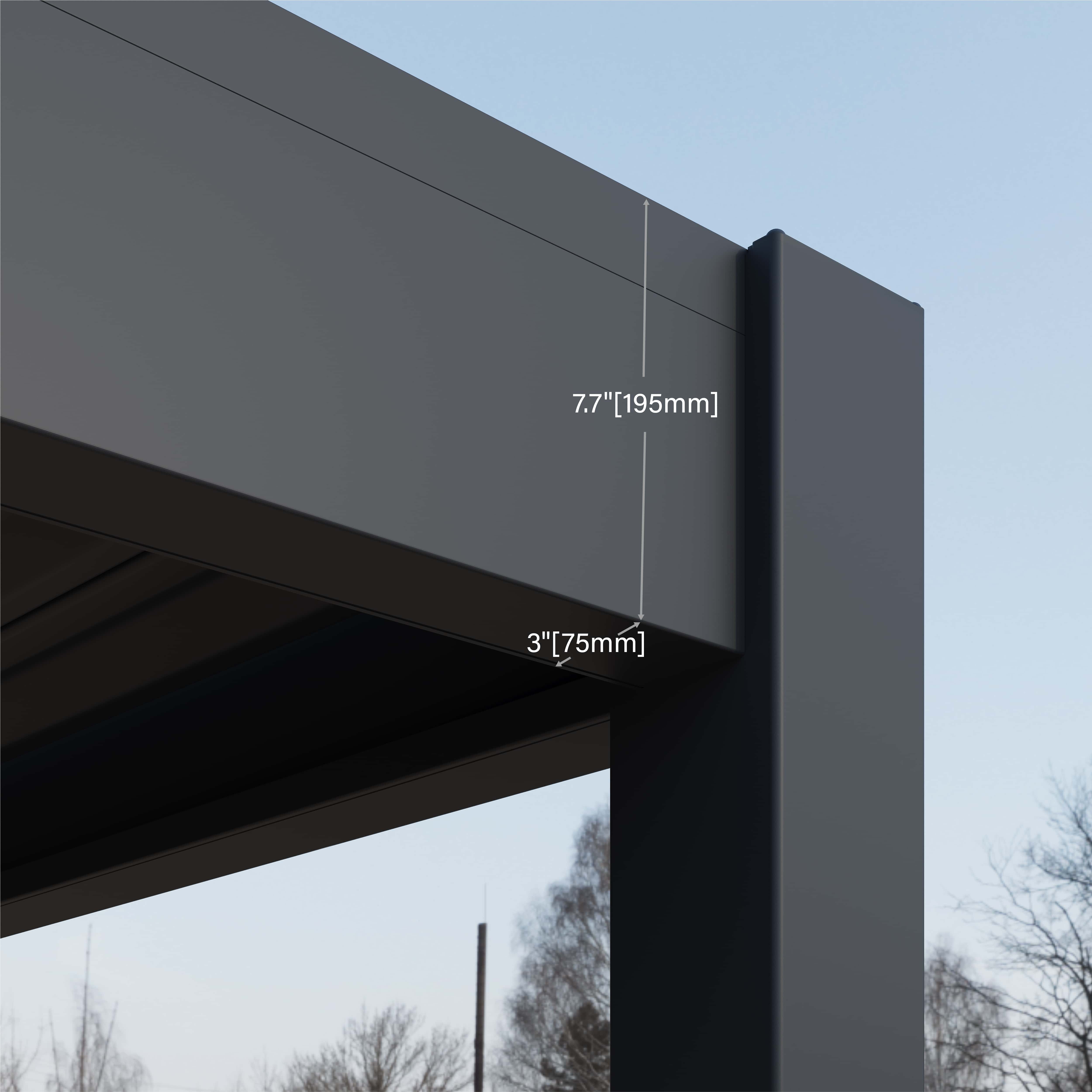 Paragon Outdoor Aluminium Paviljoen Grand Tuscan Lamellendak - 3,7x4,3 meter