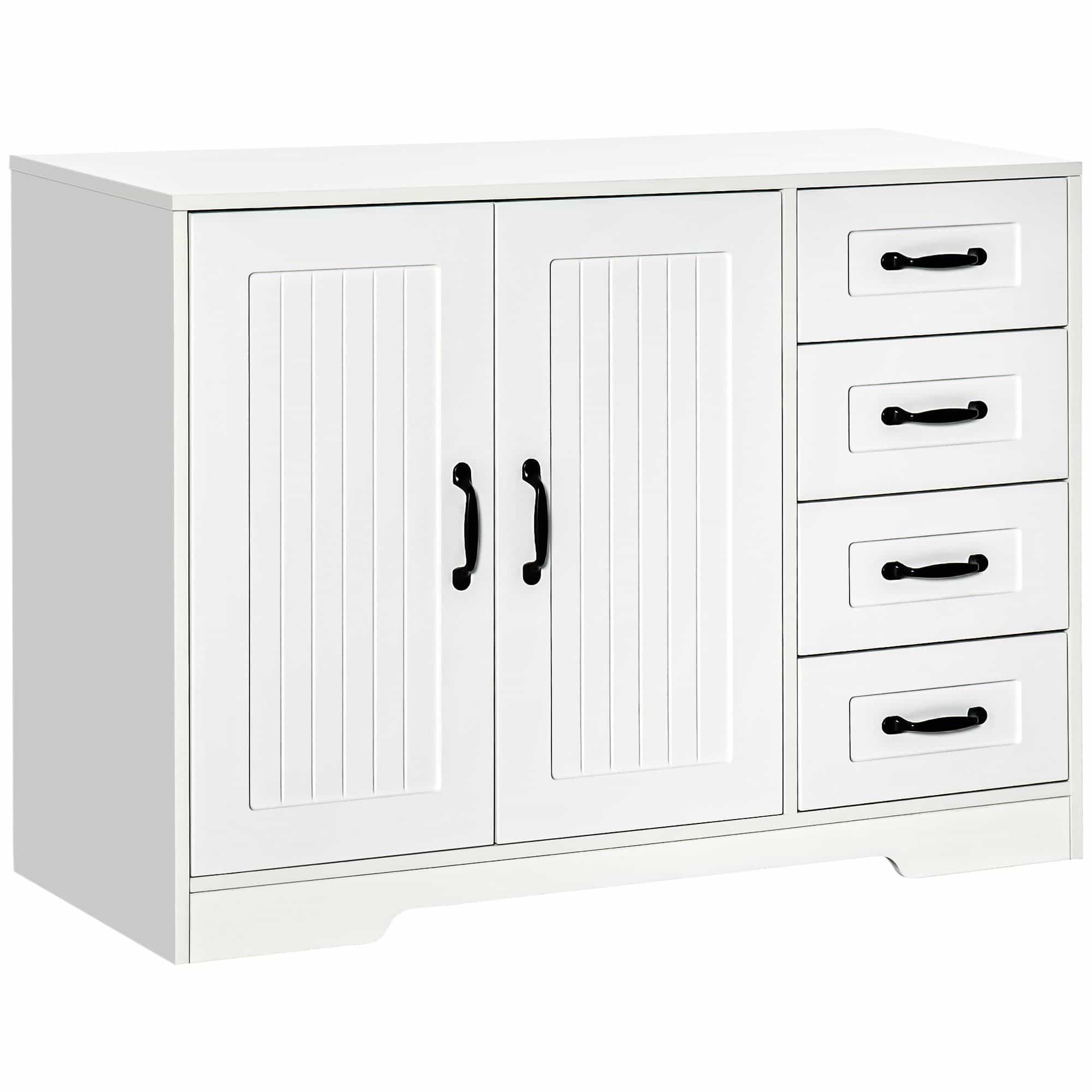 4goodz Buffetkast met 4 Laden 40x105x76 cm - Wit