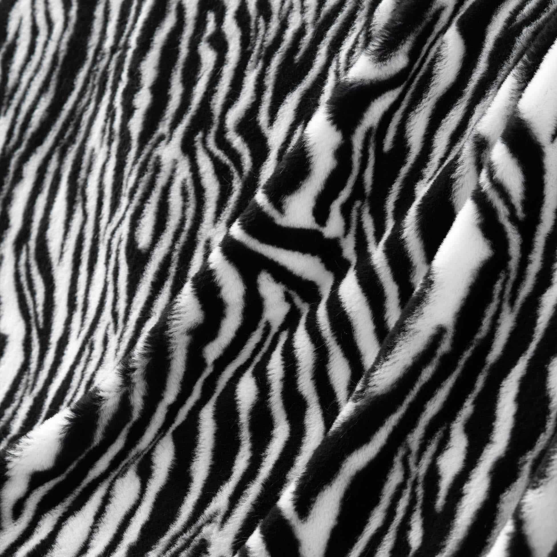 Super zachte Fleece Plaid Zebra print 125x150 cm - wasbaar