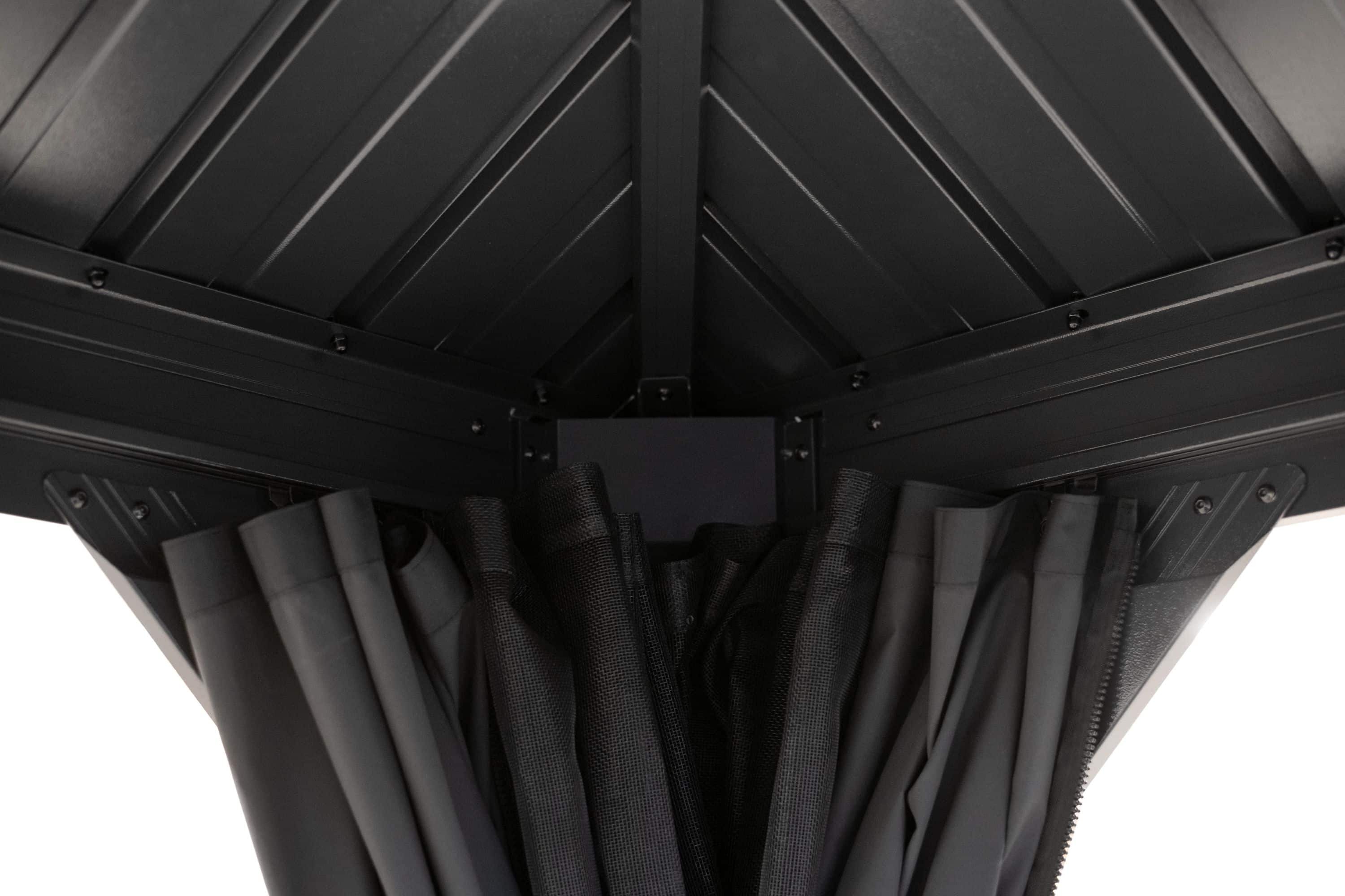 Sojag Aluminium paviljoen Marsala 1216 - Hardtop Gazebo met klamboe 363x483x293 cm - Antraciet Sojag Aluminium paviljoen Marsala 1216 - Hardtop Gazebo met klamboe 363x483x293 cm - Antraciet