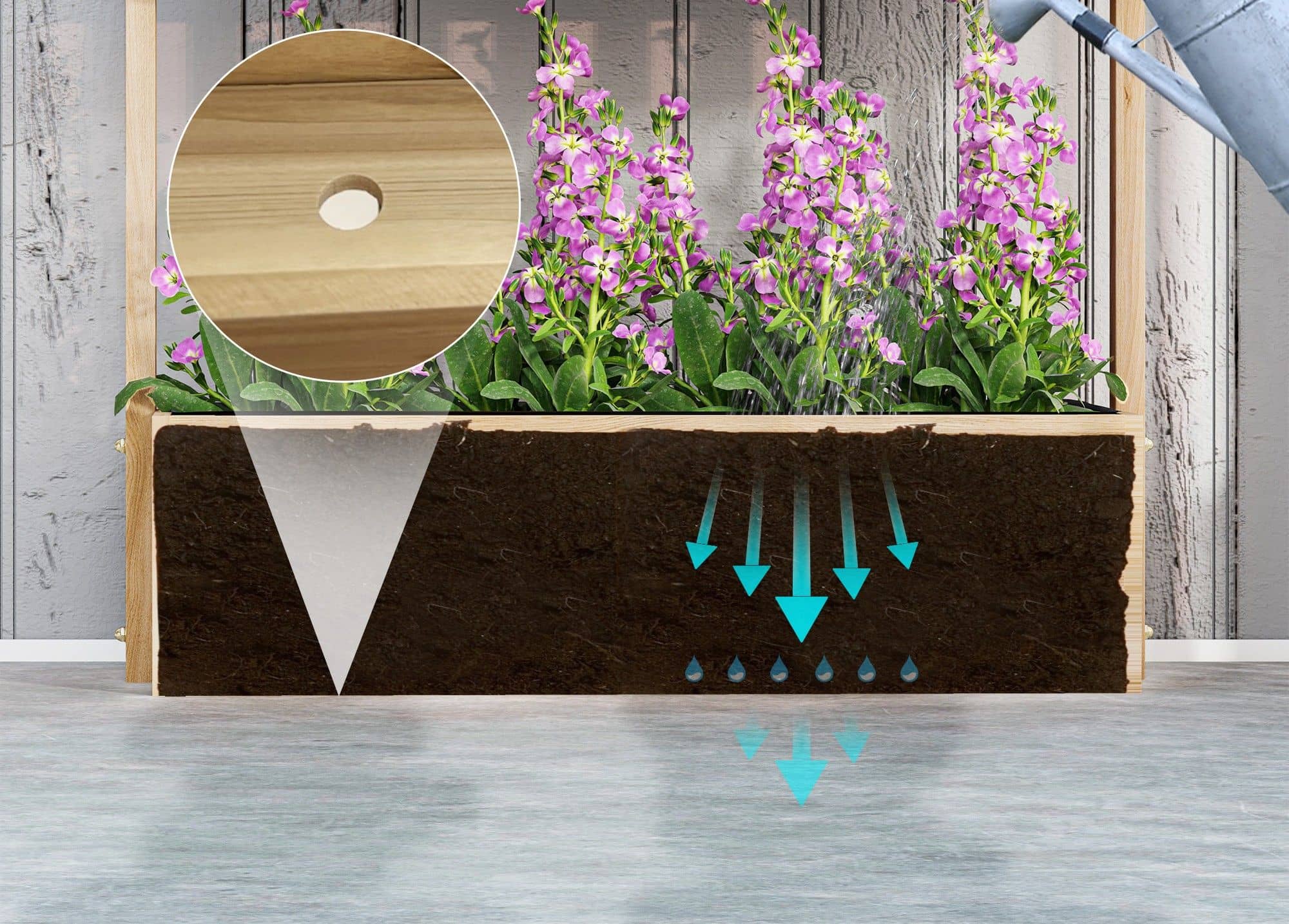 Verhoogde Plantenbak Hout - 4-laags Plantenrek met Drainage - 88,5 x 45 x 140 cm Verhoogde Plantenbak Hout - 4-laags Plantenrek met Drainage - 88,5 x 45 x 140 cm