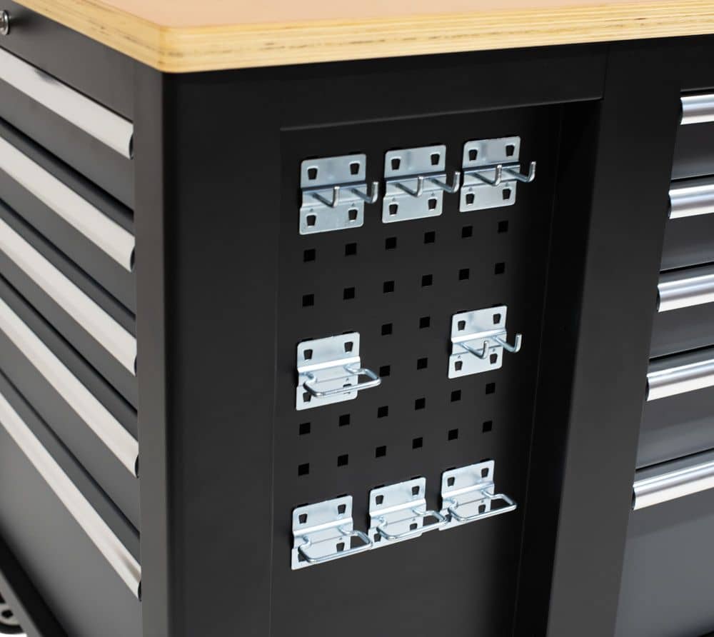 FEISTOS Hektor Mobiele werkbank - 114x73x89 cm - Zwart