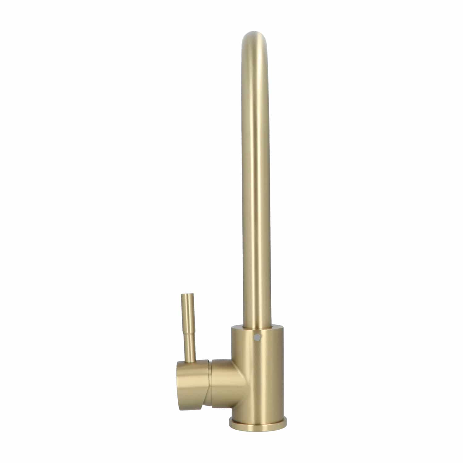 Luzzo® Iseo Keukenkraan Brushed Brass - RVS Mengkraan Keuken - Goud