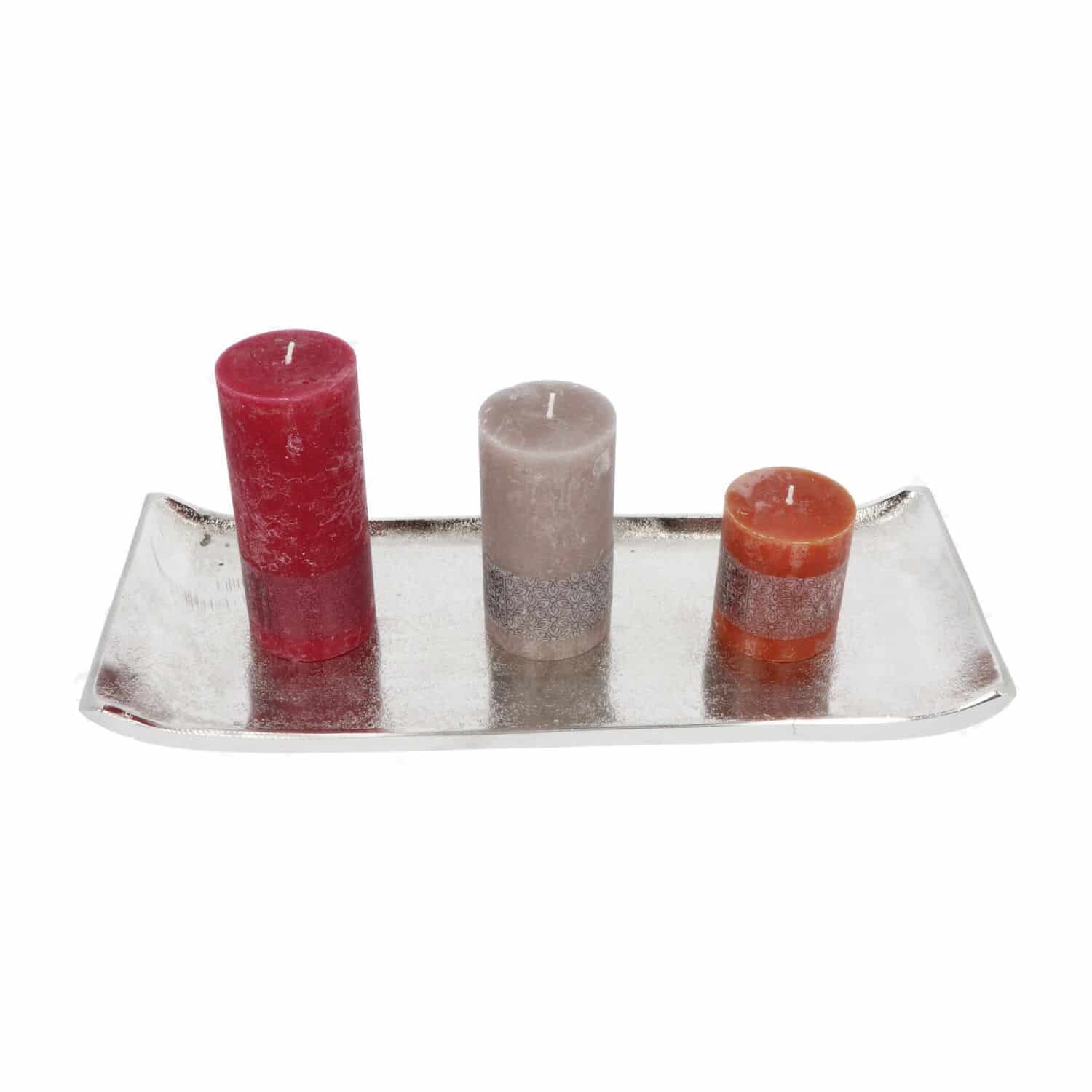 4goodz Zilveren Decoratieve Dienbladen Set – 2 Stuks Aluminium