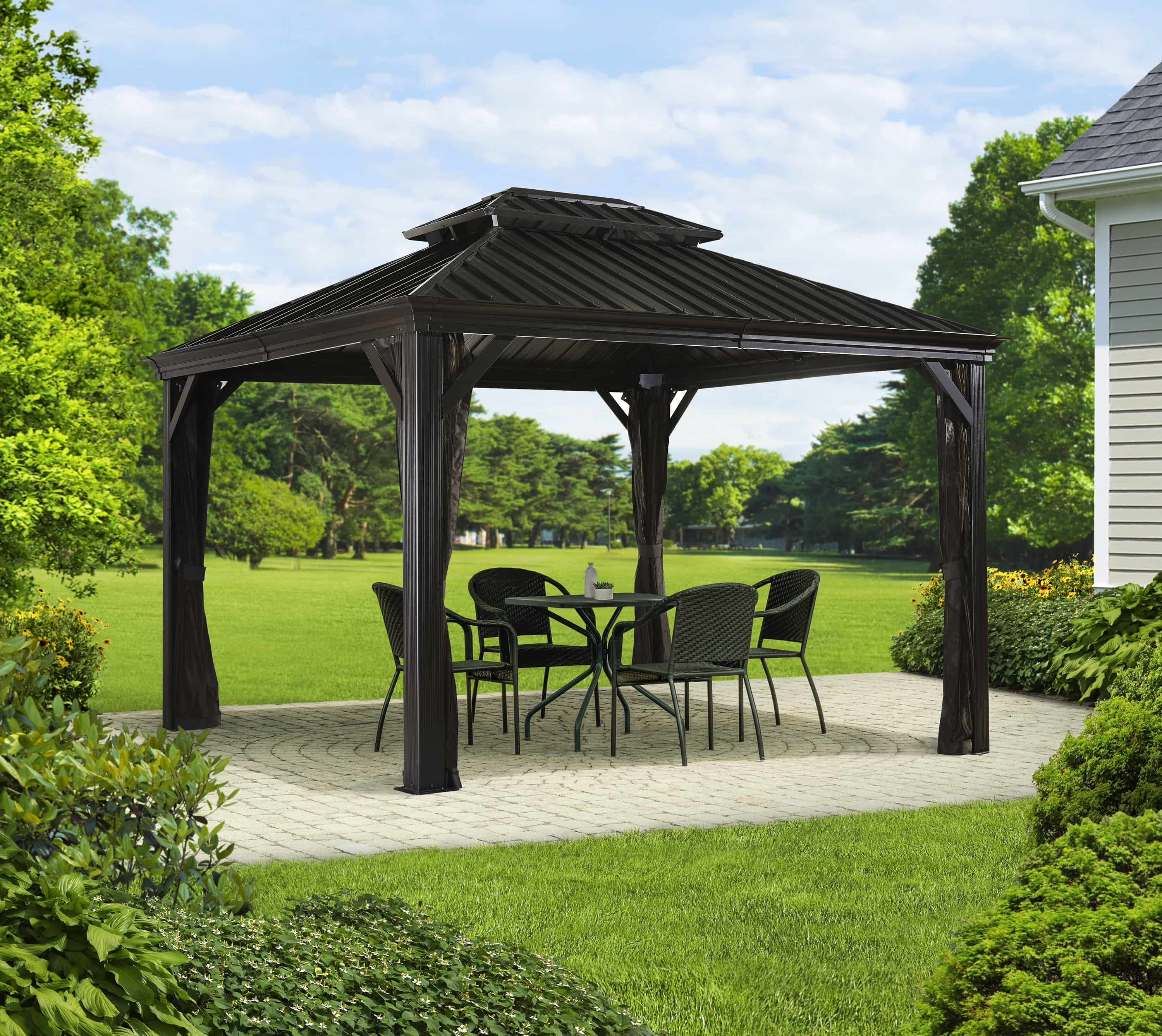Sojag Paviljoen Pergola Messina 298x363 cm - Antraciet