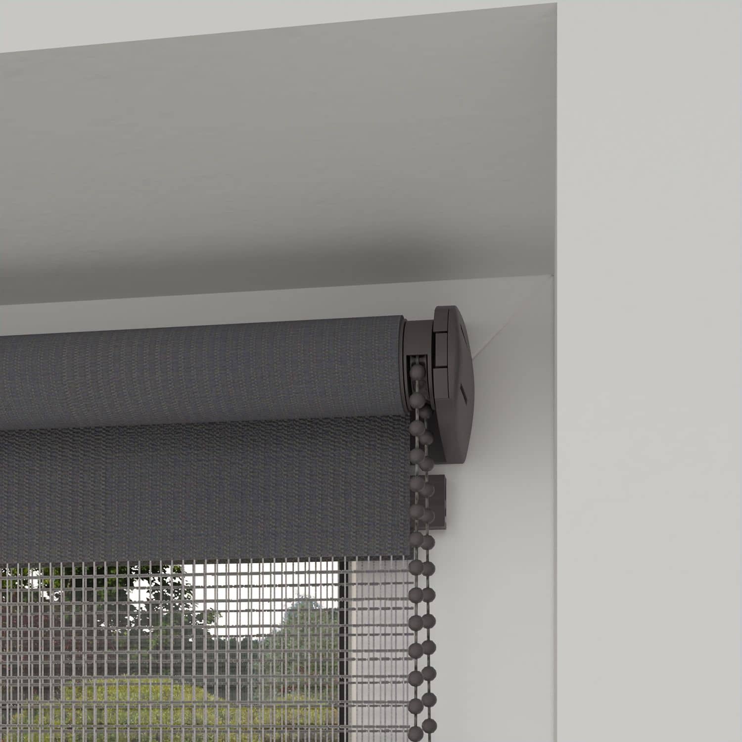 4goodz Duo Rolgordijn Easy Lichtdoorlatend 60x250 cm - Donkergrijs