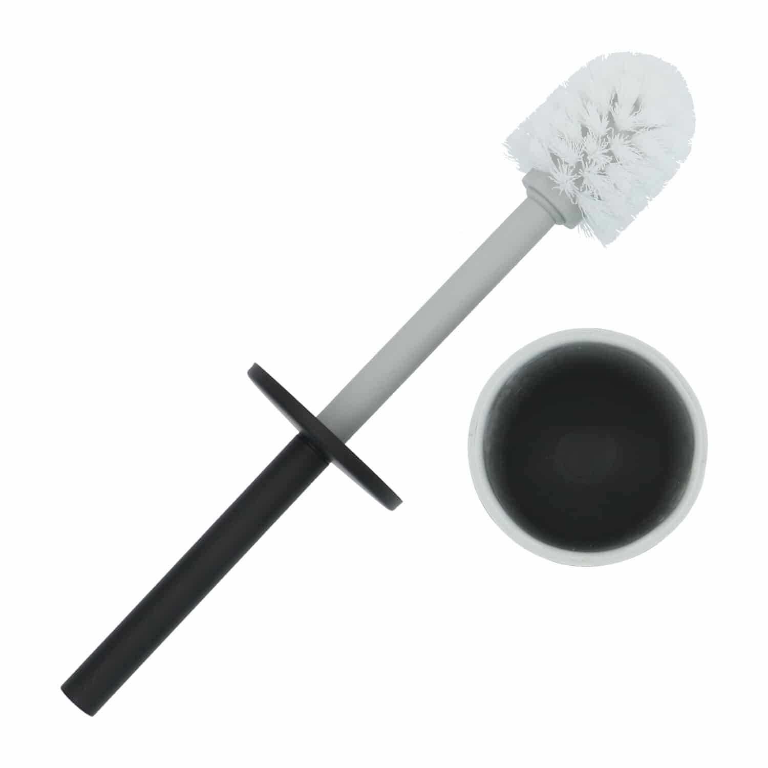 4bathroomz® Oslo Vrijstaande Toiletborstel Metaal - Zwart