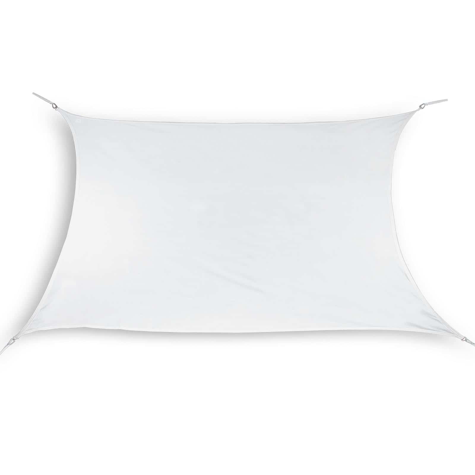 hanSe® Schaduwdoek Rechthoek Waterdoorlatend 2x3 m Zonnedoek Wit