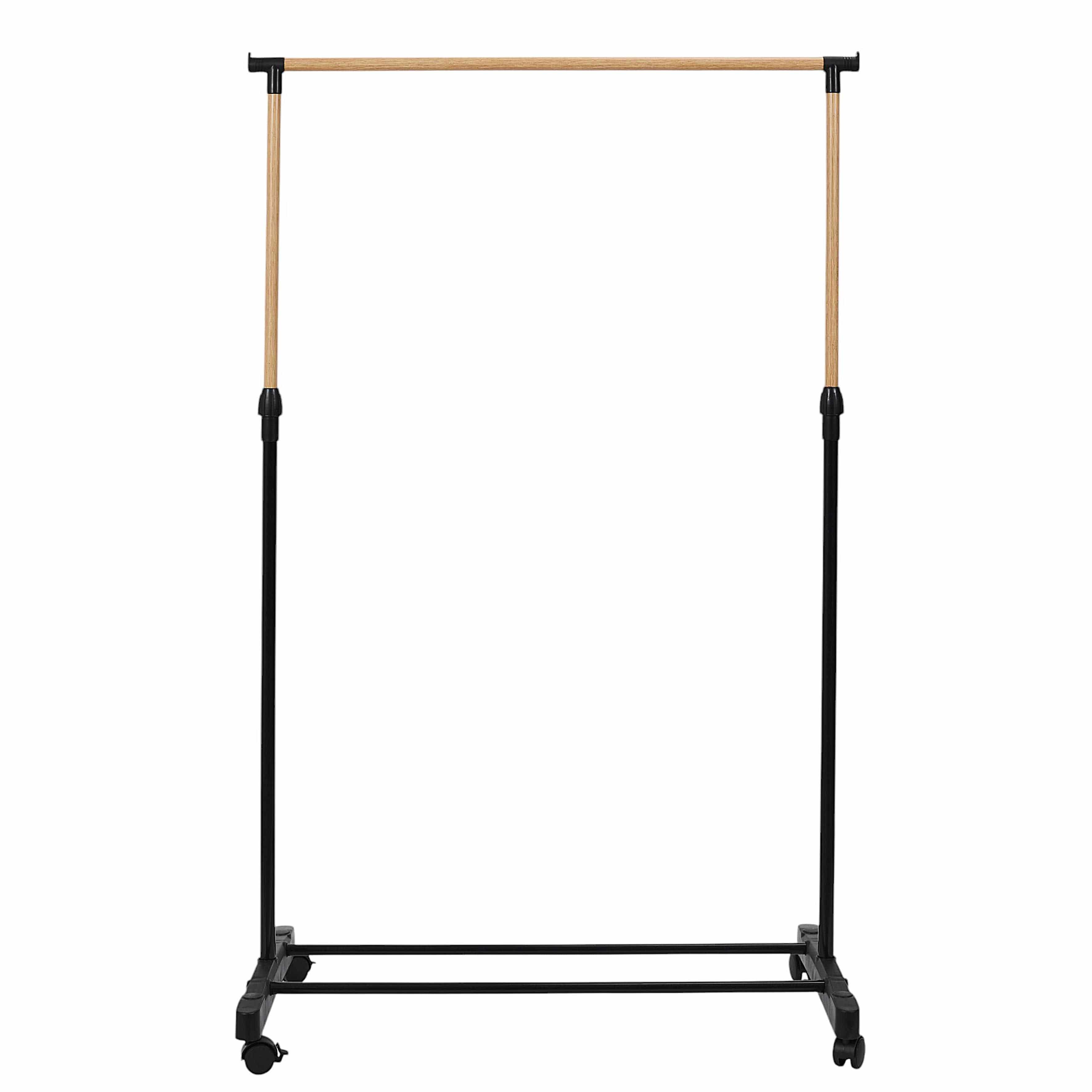 4goodz Kledingrek Verrijdbaar en Hoogteverstelbaar - zwart/Bruin 4goodz Kledingrek Verrijdbaar en Hoogteverstelbaar - zwart/Bruin