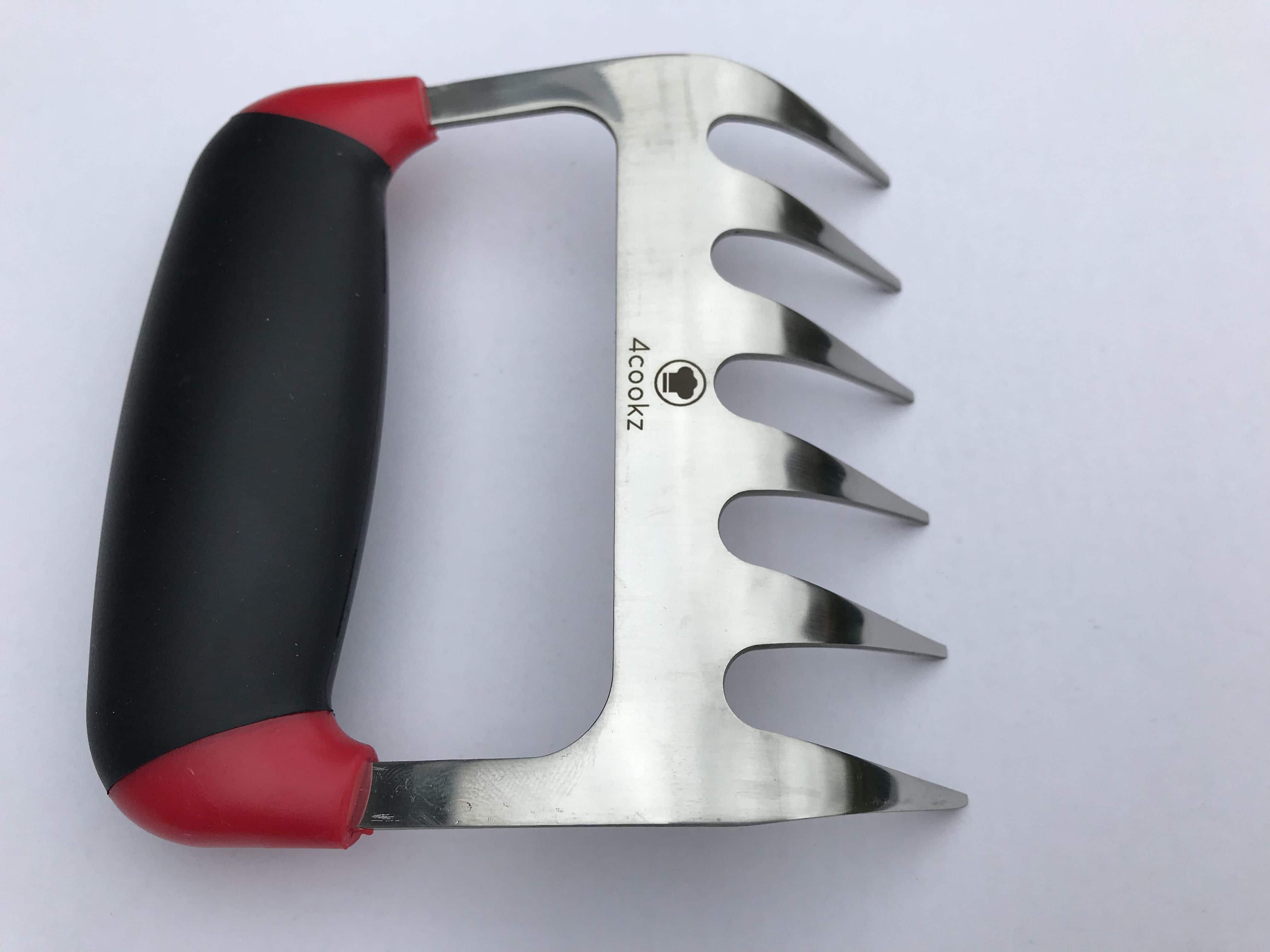 4cookz® 2 stuks Vleesklauwen RVS met Siliconen Handgreep voor Pulled pork -Meat Claws | BBQ gereedschap | Bear Paws | Barbeque Accesoires | Pulled Pork Klauwen 4cookz® 2 stuks Vleesklauwen RVS met Siliconen Handgreep voor Pulled pork -Meat Claws | BBQ gereedschap | Bear Paws | Barbeque Accesoires | Pulled Pork Klauwen