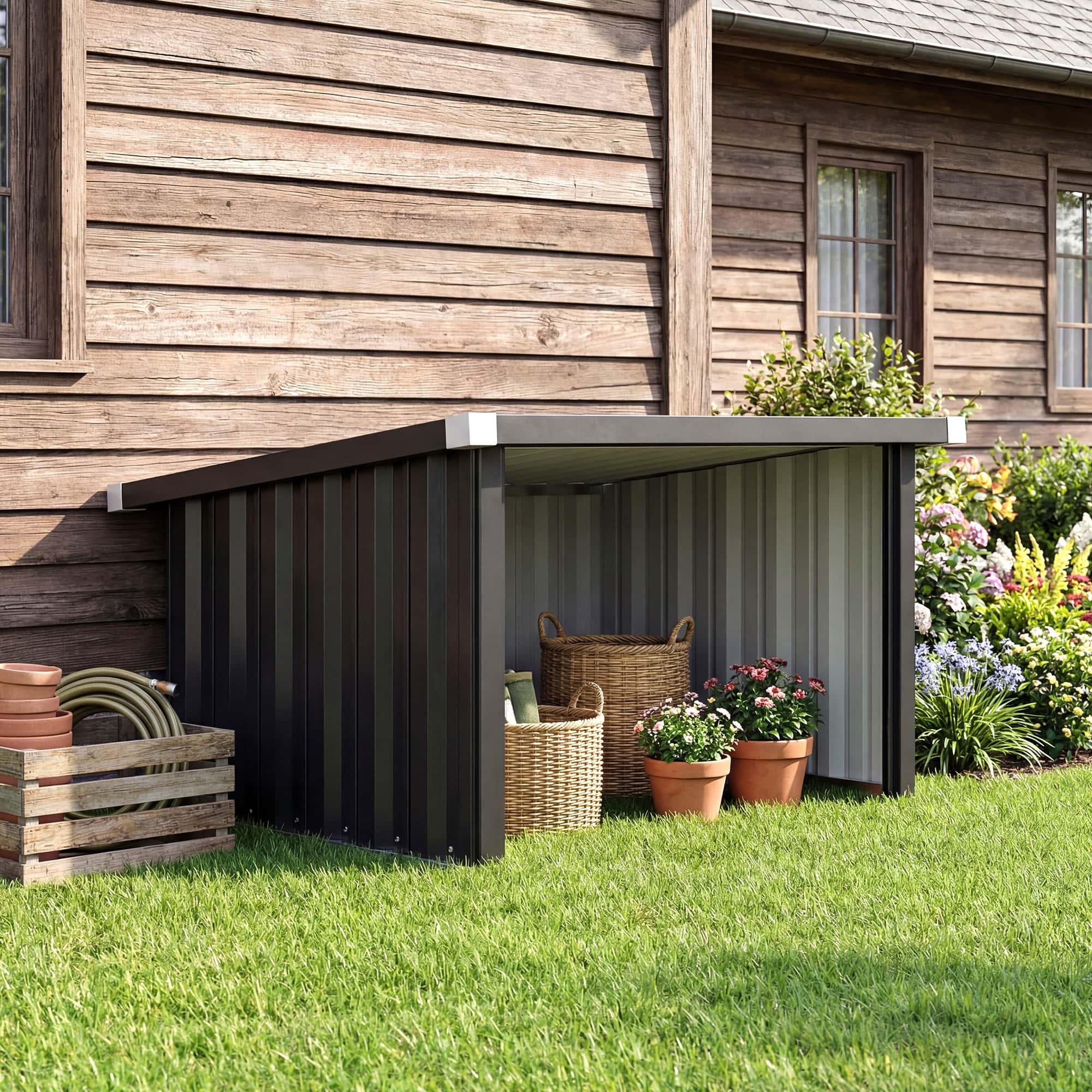 4goodz Garage voor Robot Grasmaaier - Robotmaaier Garage 108x86x63 cm