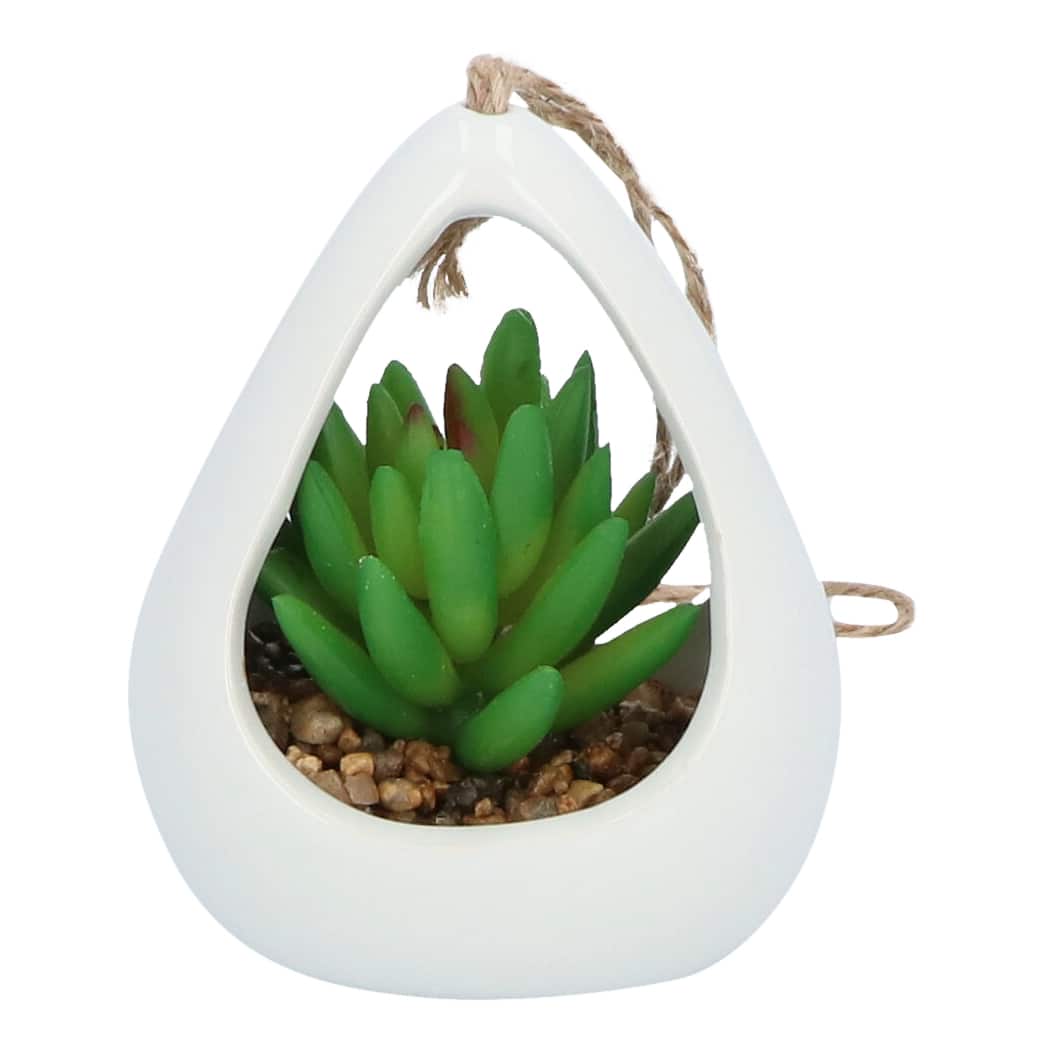 GreenDream® Kunstplanten - 3 stuks Hangplanten in Hanger - Cadeautip