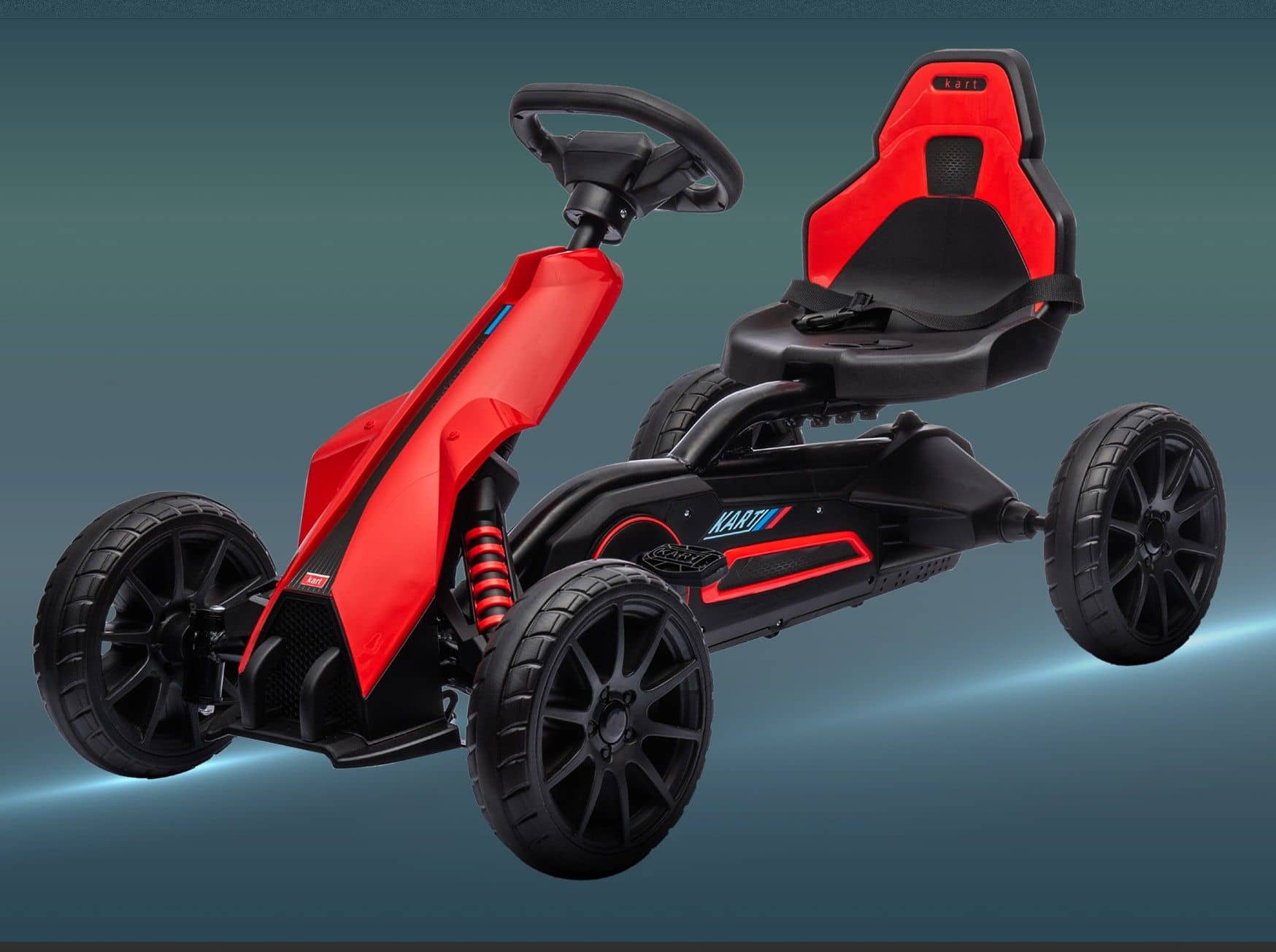 4goodz Skelter met Achteruit- en Vooruit-versnellingen - Voor 3-8 jaar - Rood