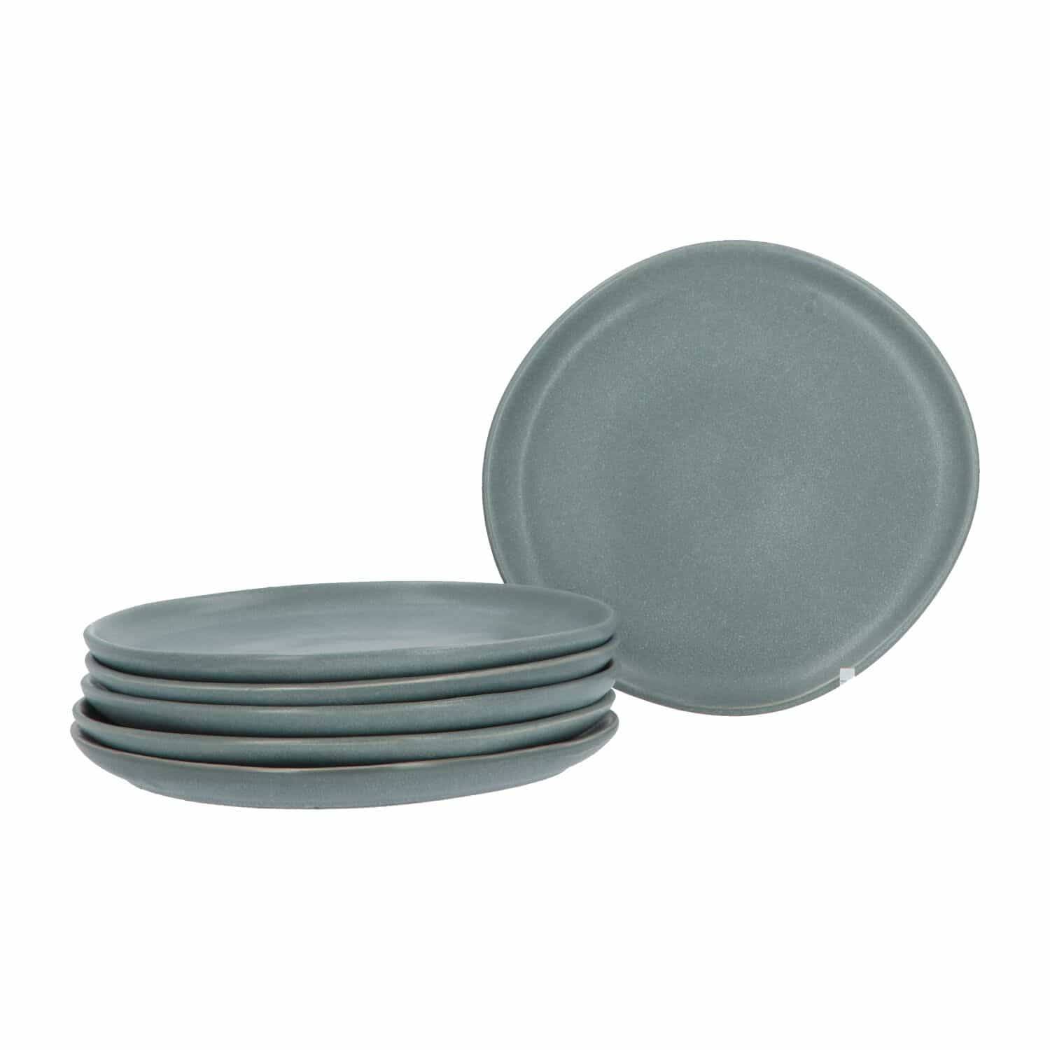 Aardewerk Servies Spring Grey 6 persoons 18-delig - Grijs