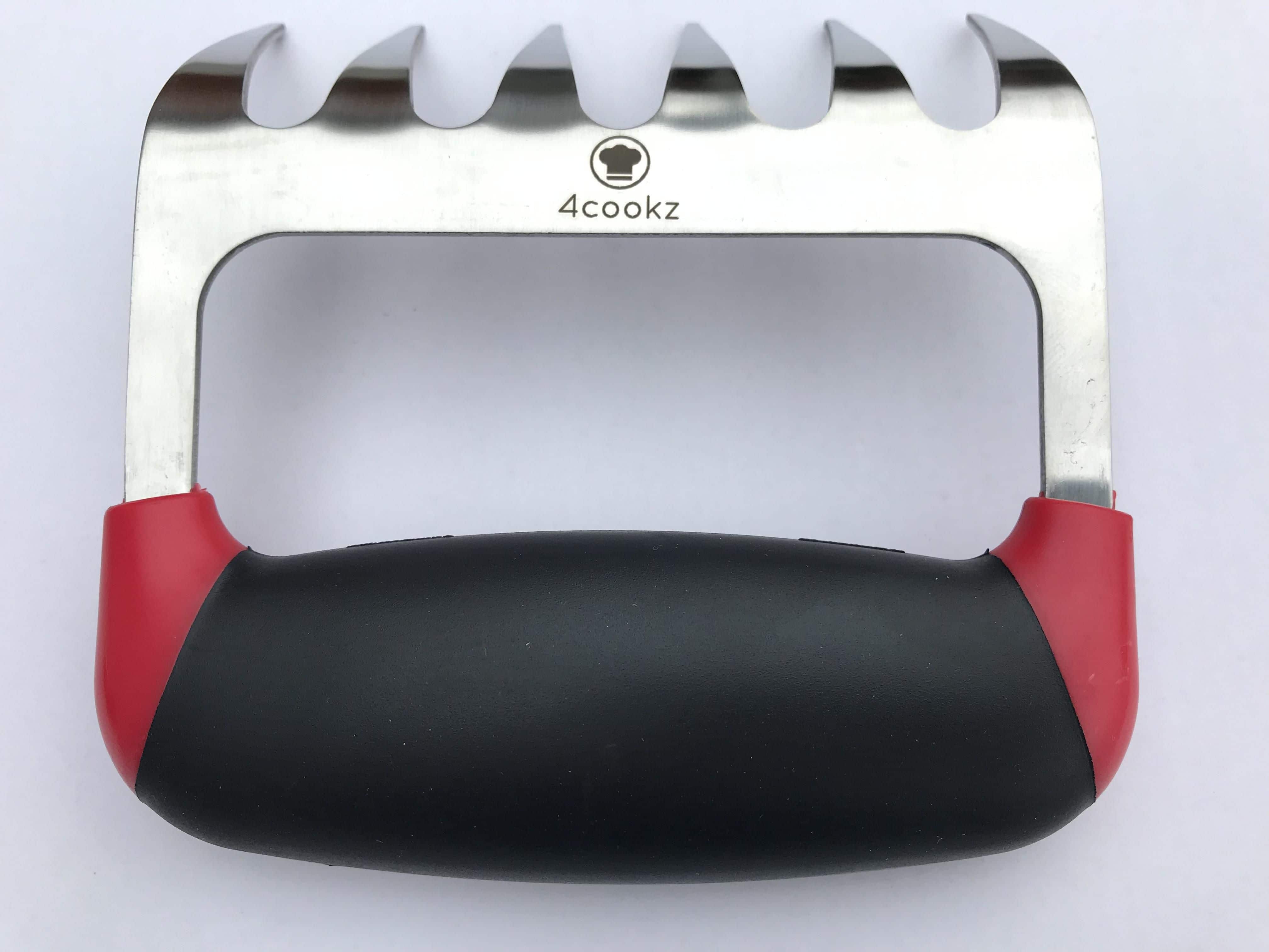 4cookz® 2 stuks Vleesklauwen RVS met Siliconen Handgreep voor Pulled pork -Meat Claws | BBQ gereedschap | Bear Paws | Barbeque Accesoires | Pulled Pork Klauwen 4cookz® 2 stuks Vleesklauwen RVS met Siliconen Handgreep voor Pulled pork -Meat Claws | BBQ gereedschap | Bear Paws | Barbeque Accesoires | Pulled Pork Klauwen