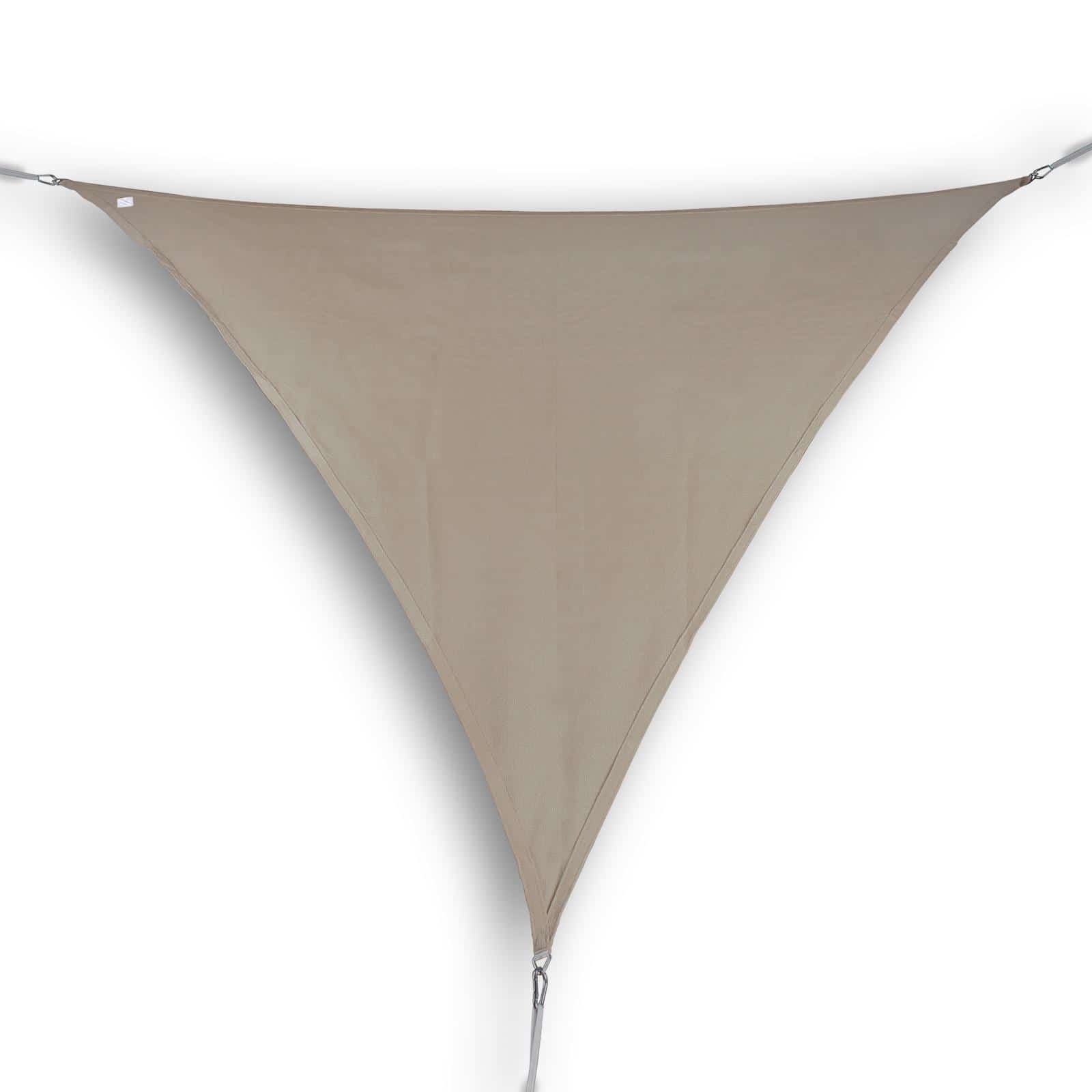 hanSe® Schaduwdoek Driehoek Waterdoorlatend 4x4x4 m Zonnedoek Taupe