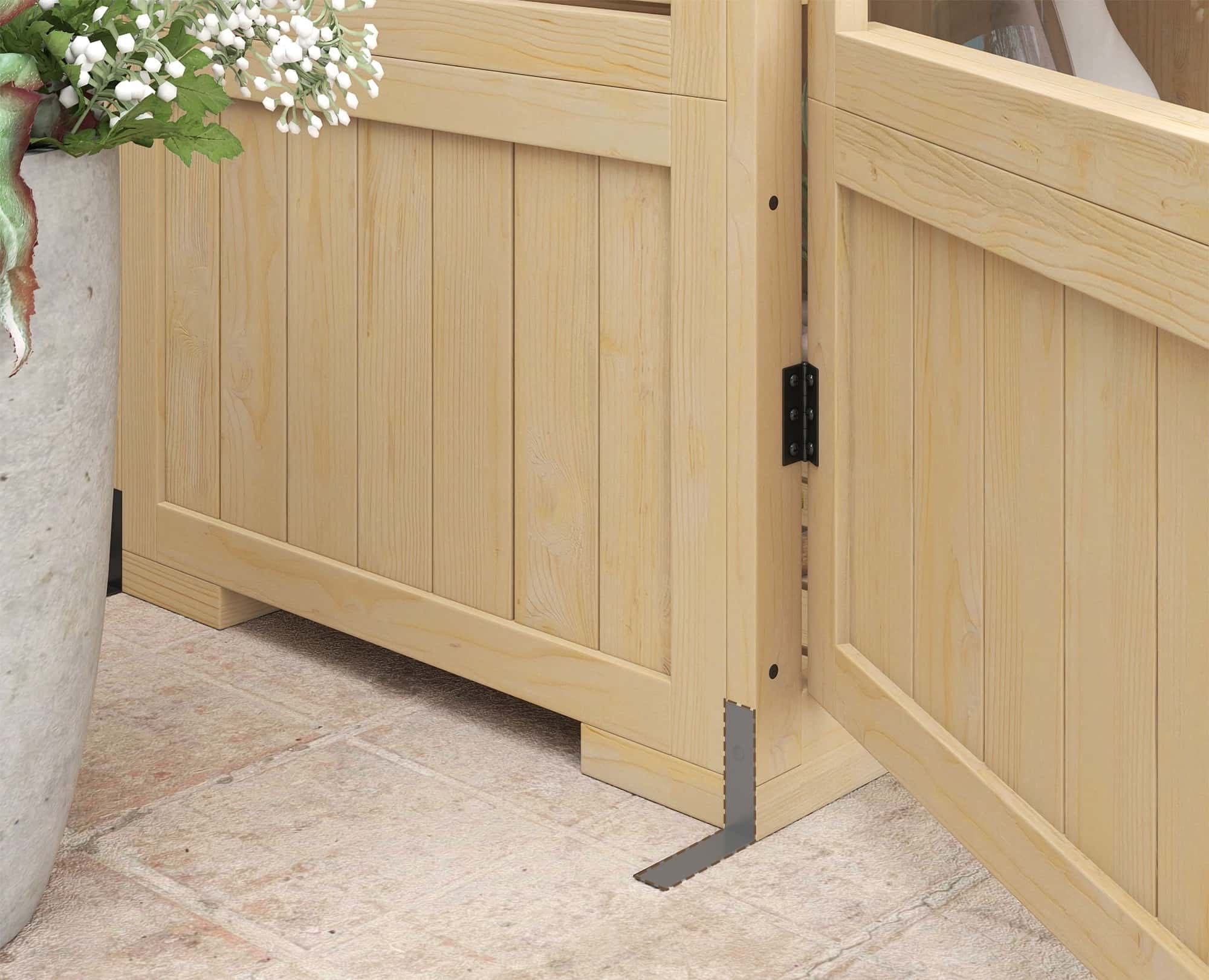 4goodz 4-Laags Kweekkas Tuinkas met Deuren en Ramen - Bruin