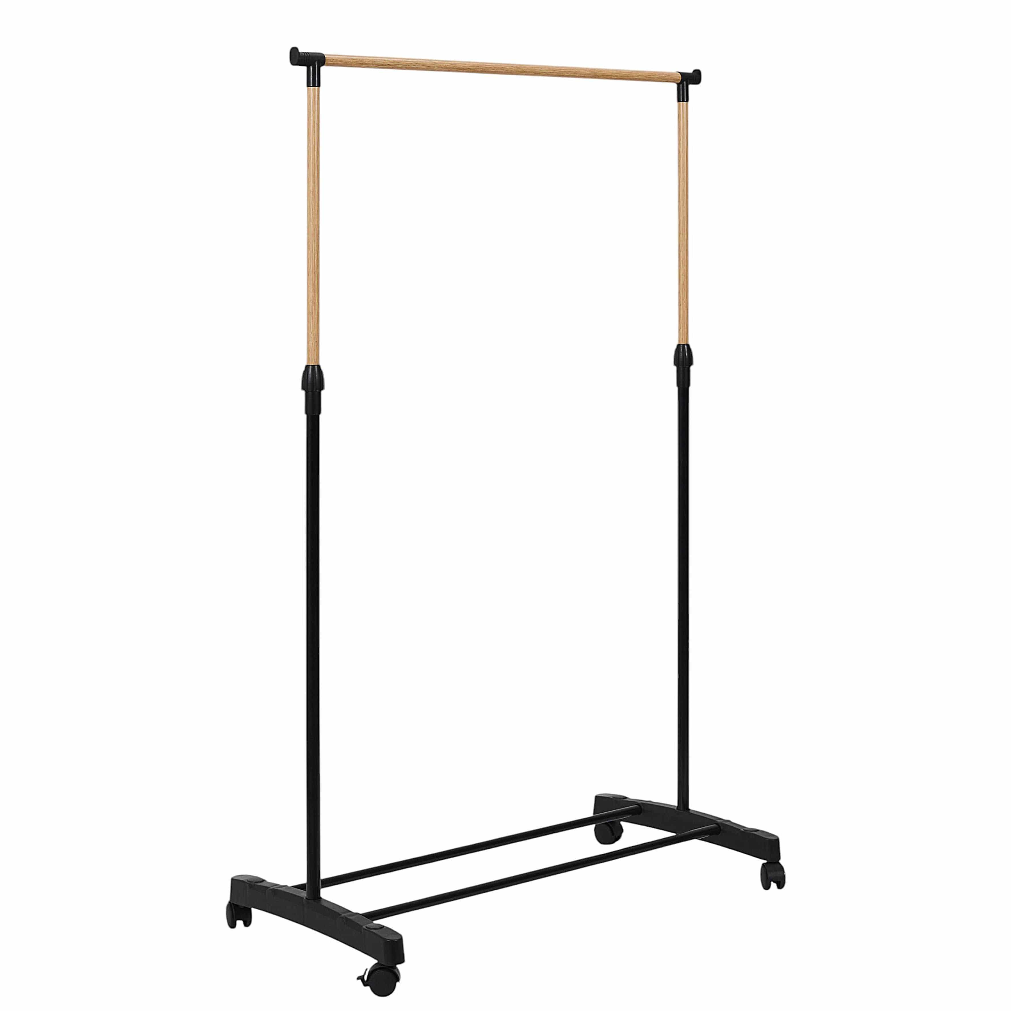4goodz Kledingrek Verrijdbaar en Hoogteverstelbaar - zwart/Bruin