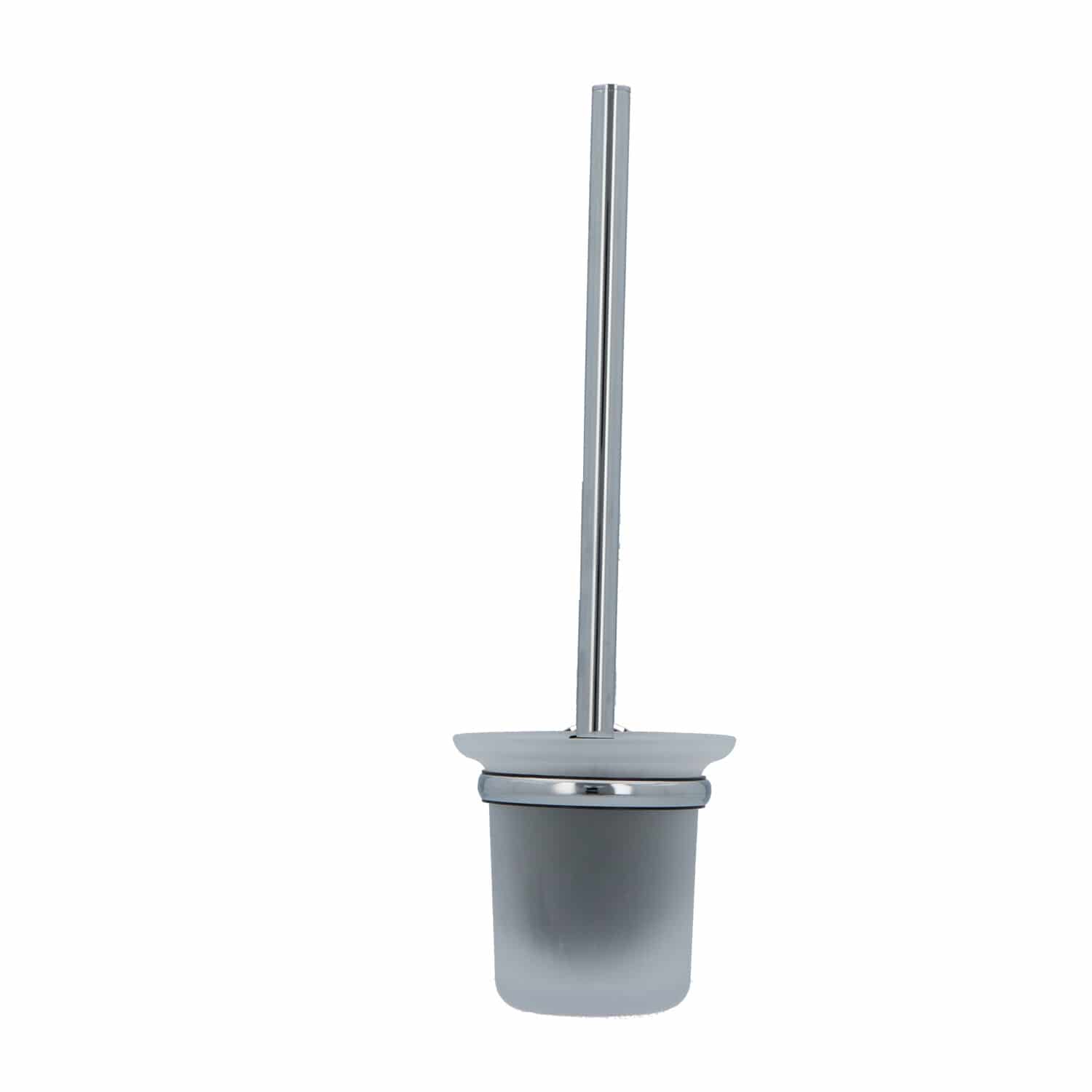 4bathroomz® Oslo Glazen Toiletborstel met wand houder - chroom