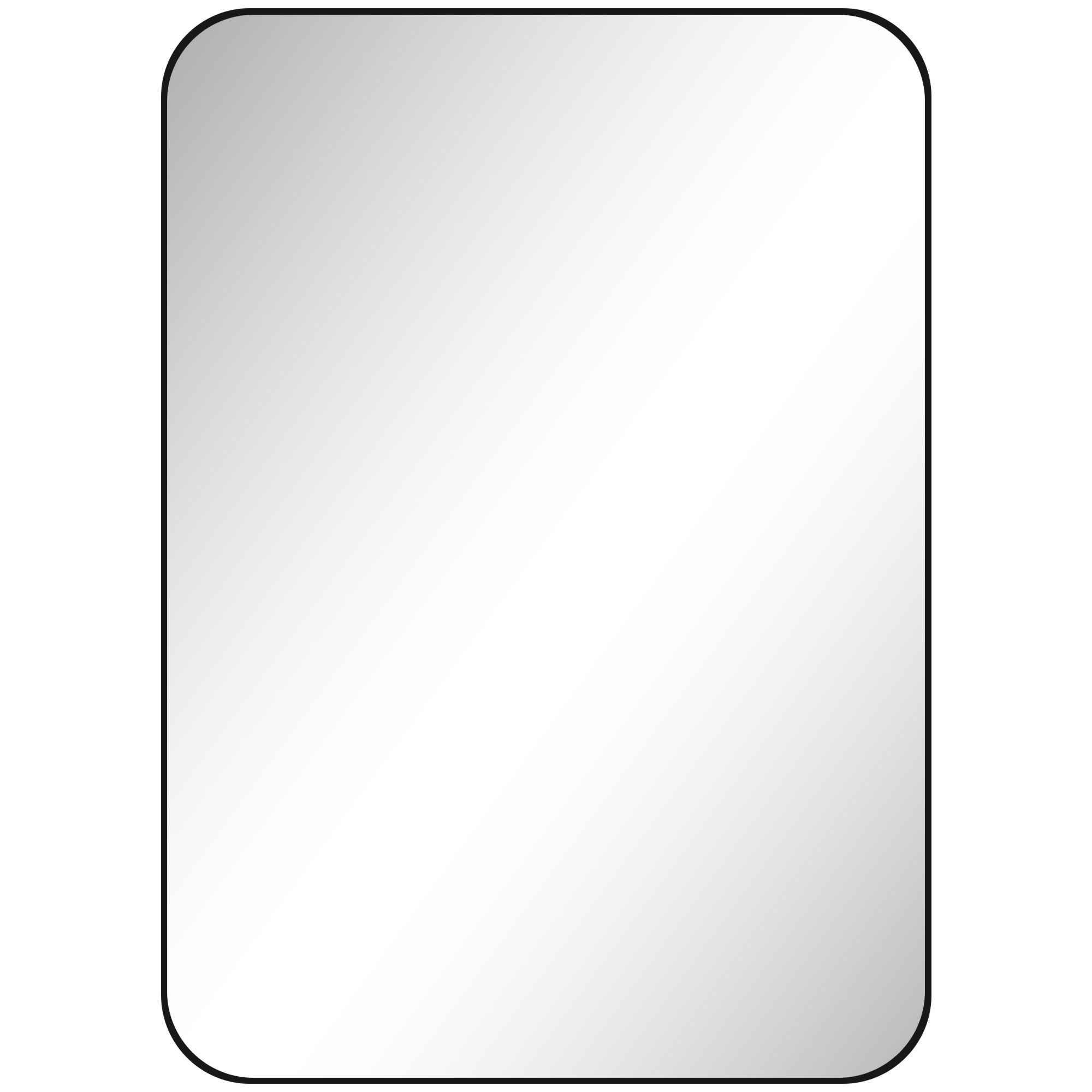 4goodz Spiegel 50x70 cm met metalen Lijst - Zwart