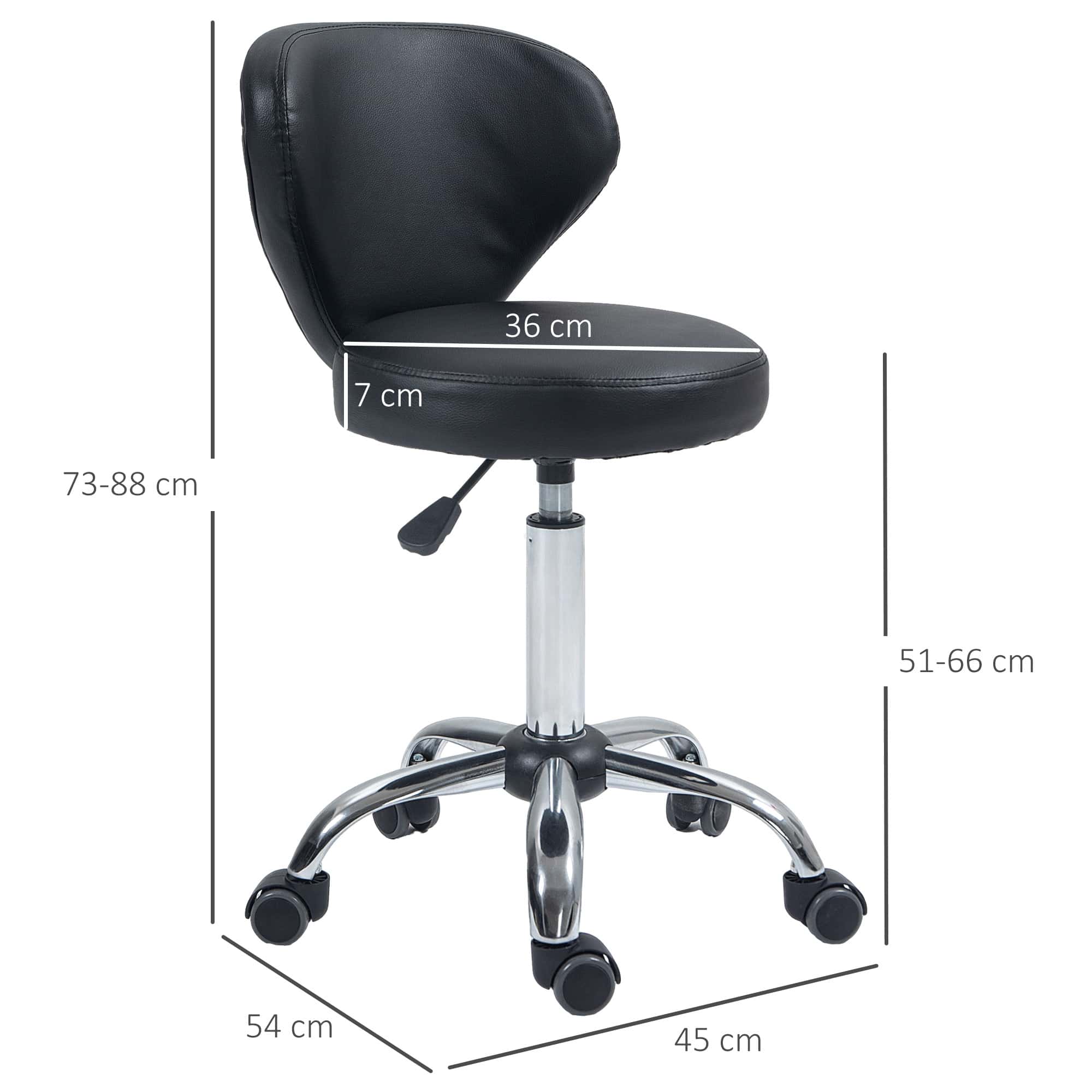 4goodz Rolkruk met rugleuning - 73-88 cm in Hoogteverstelbaar