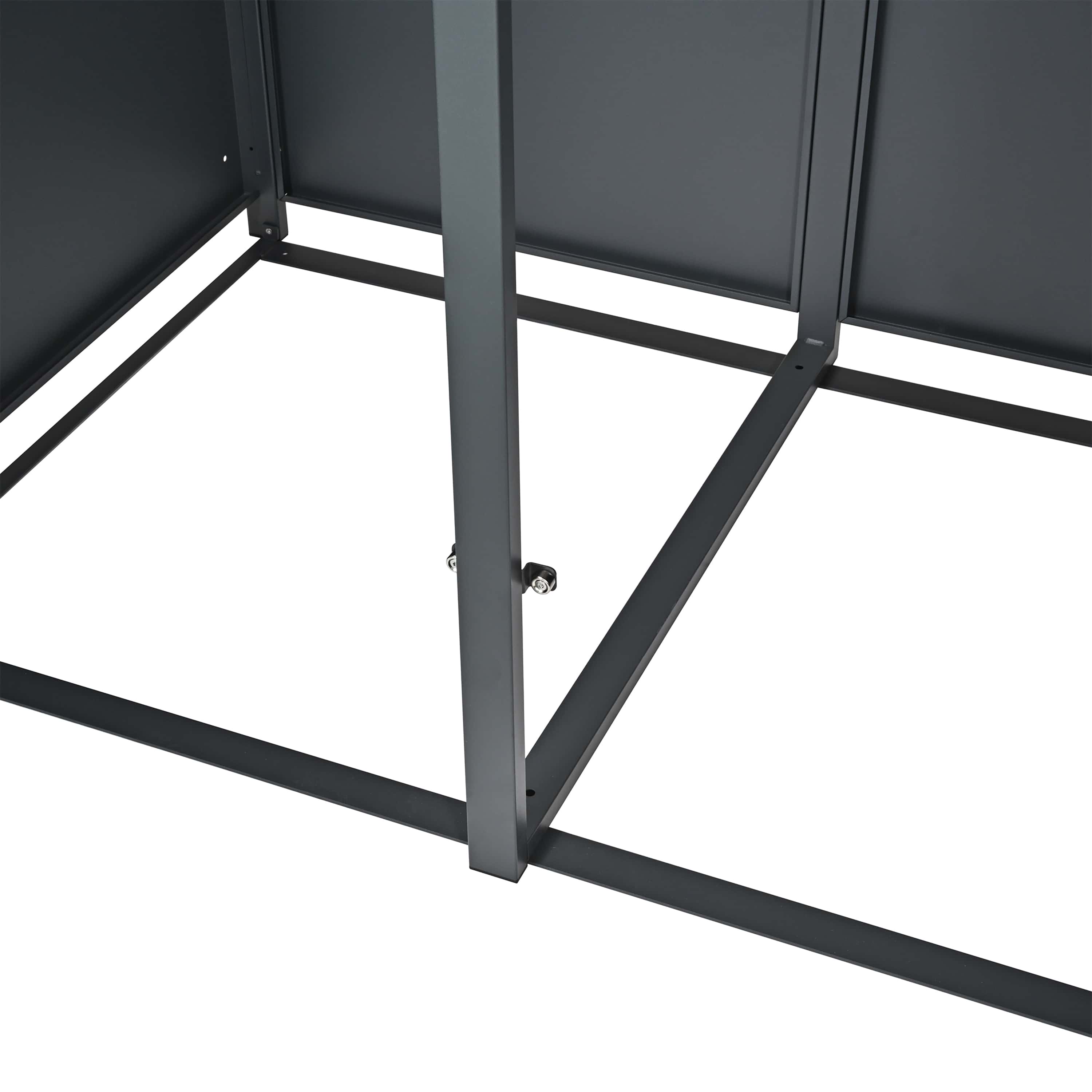Westmann Varius 2 Metalen Containerombouw voor 2 kliko - Houtlook