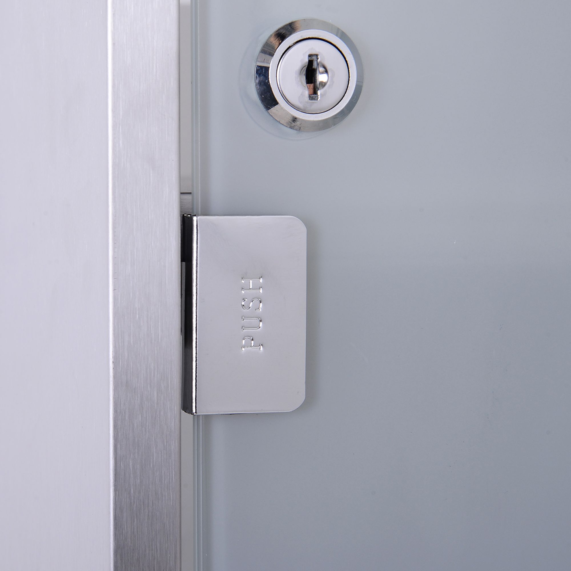 4goodz Medicijnkastje EHBO-kastje met slot RVS 12x25x48 cm