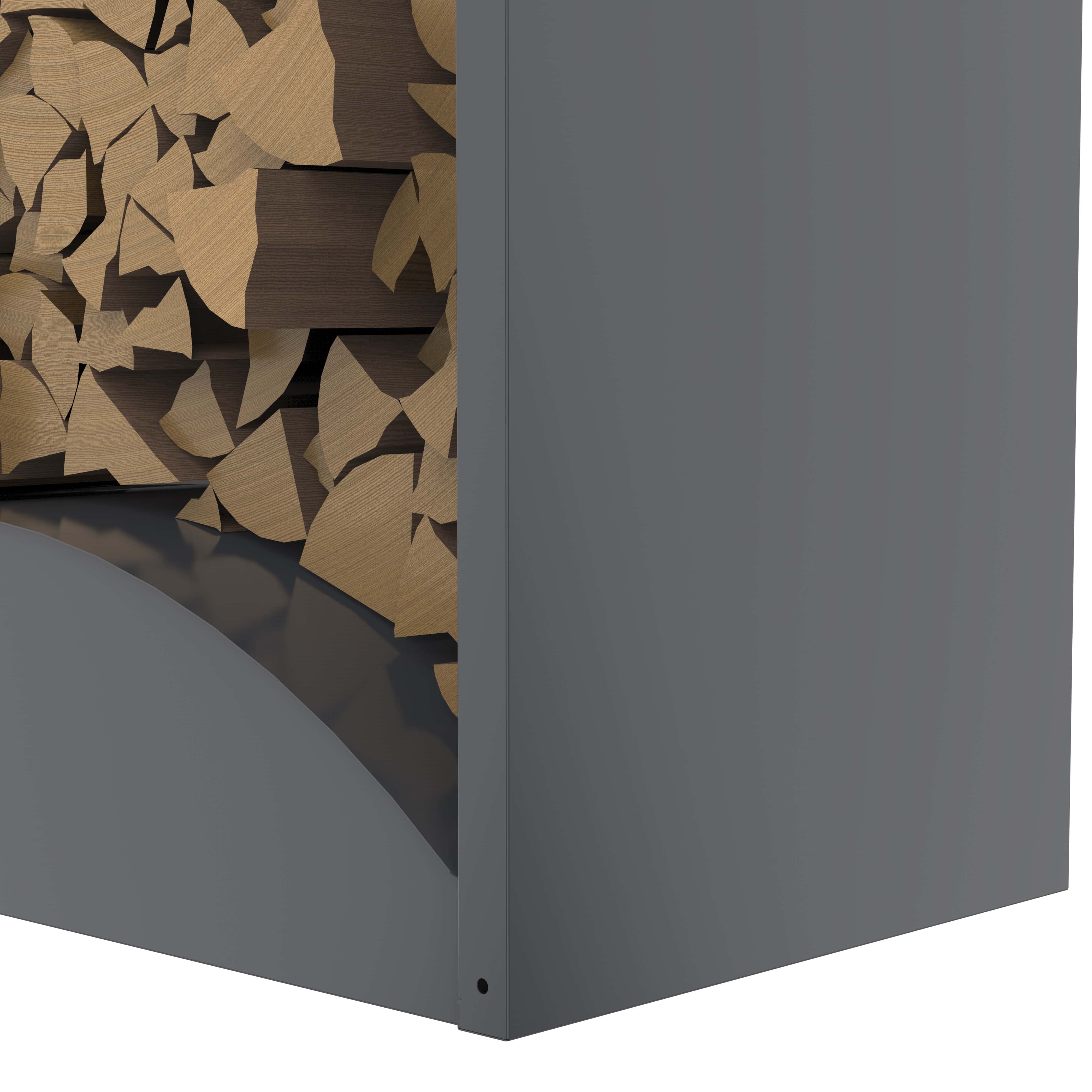 Westmann Castra A Houtopslag Houtrek 95x50x160 cm - Antraciet