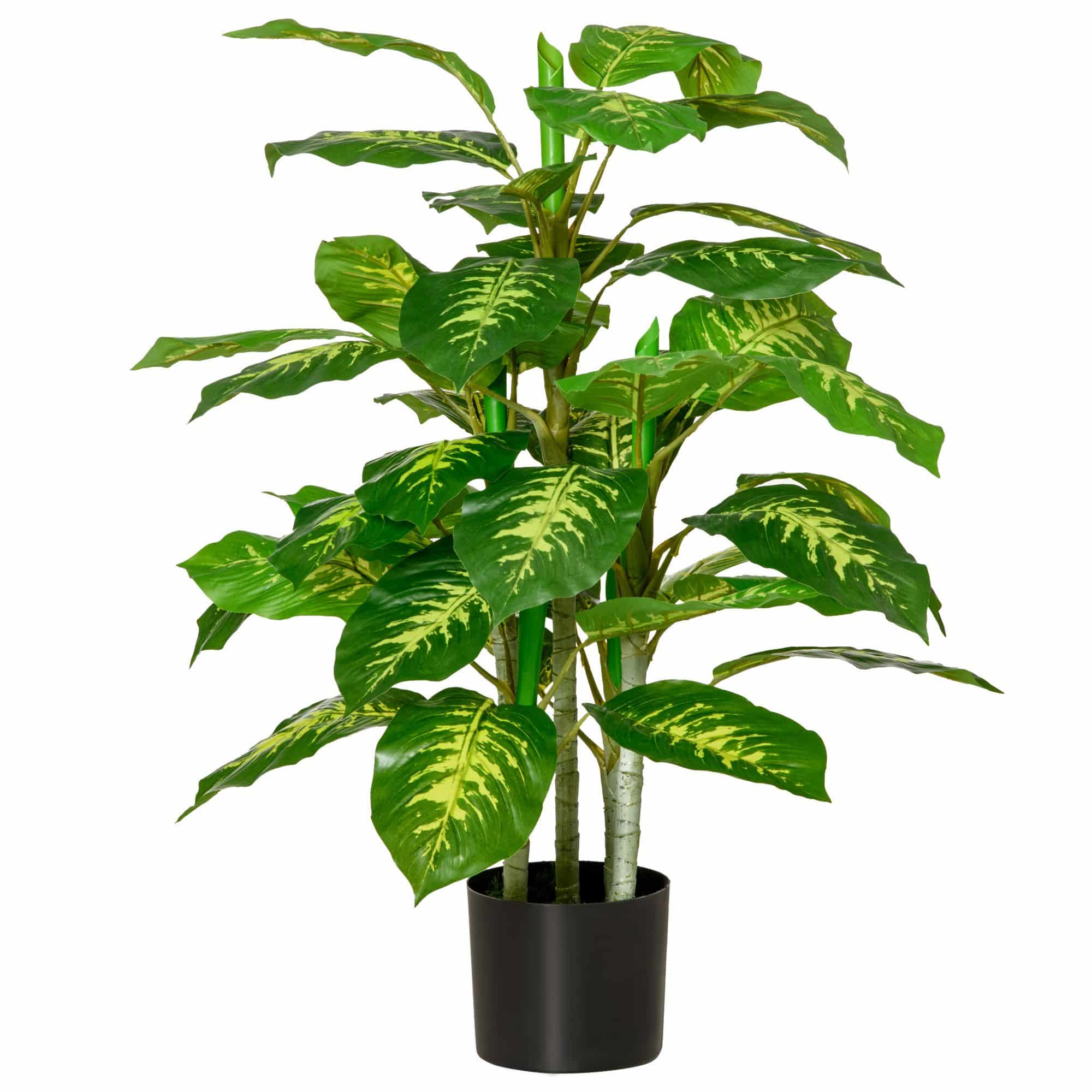 4goodz kunstplant 4 stammen 95 cm - Groen