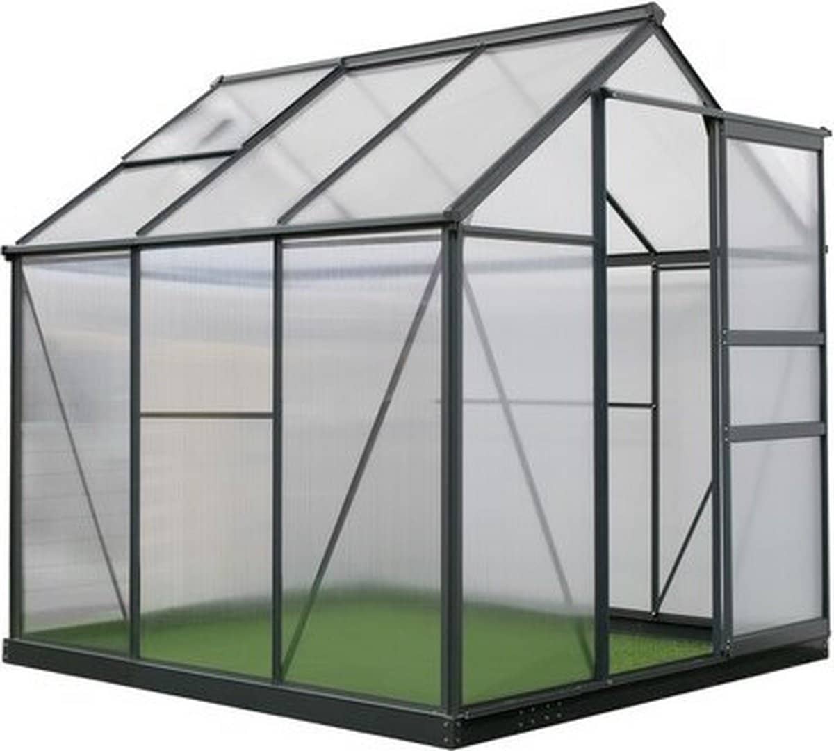 Westmann Aluminium kas Flora 66 | Antraciet | 192x192x202cm