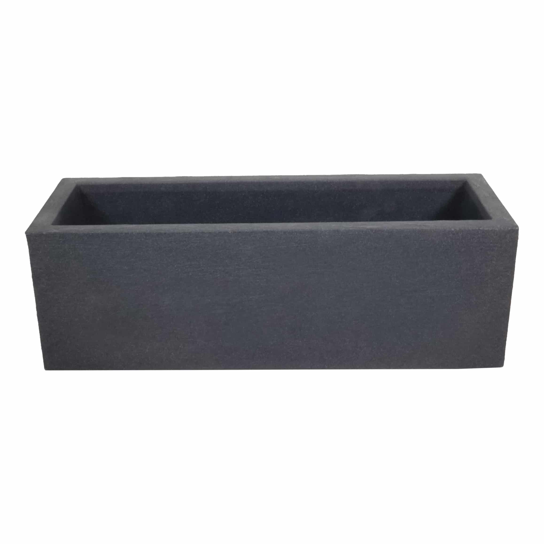 4gardenz® Stone rechthoekige Plantenbak 29x80x29 cm - Steengrijs