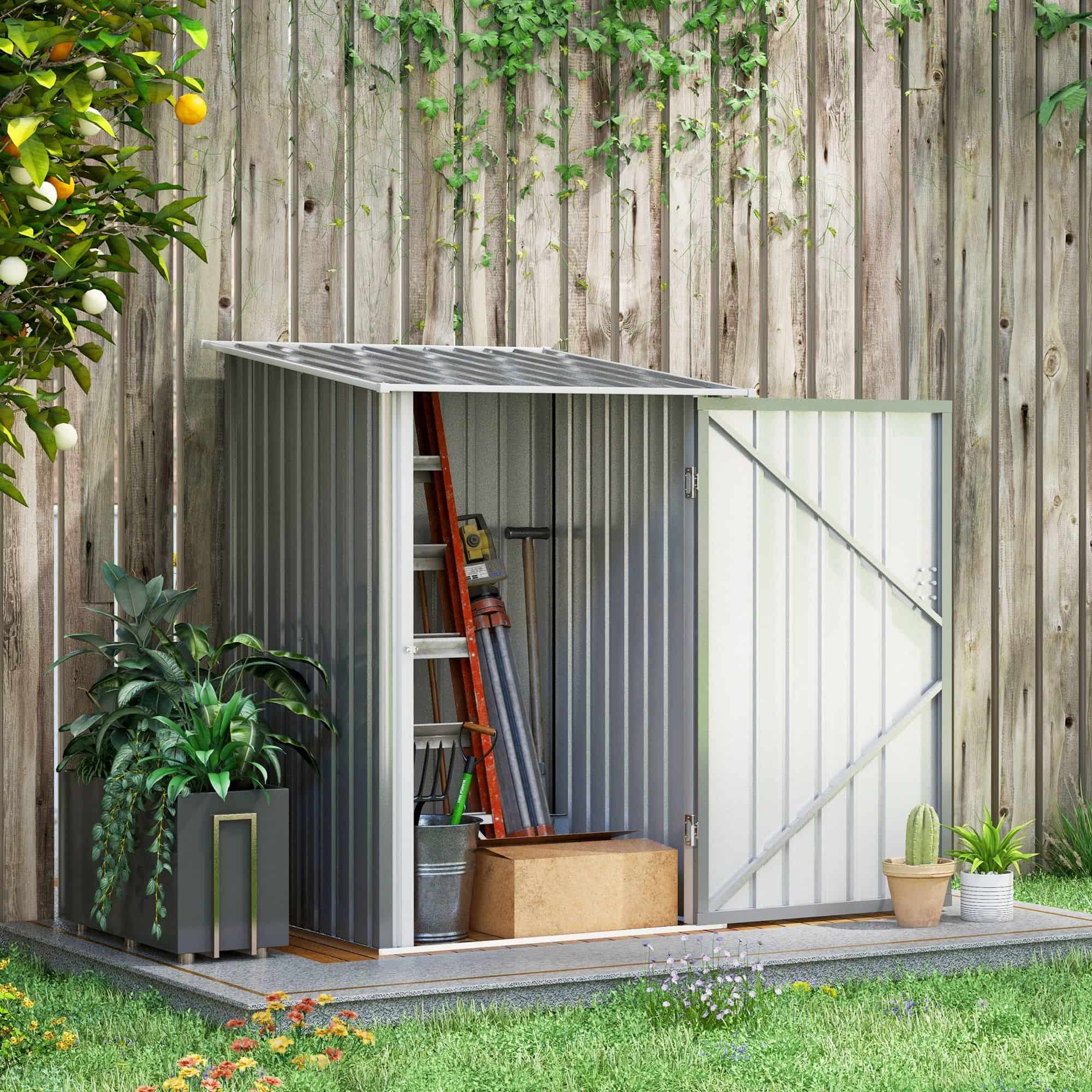 Metalen Gereedschapsschuur 100x103x160 cm - Grijs