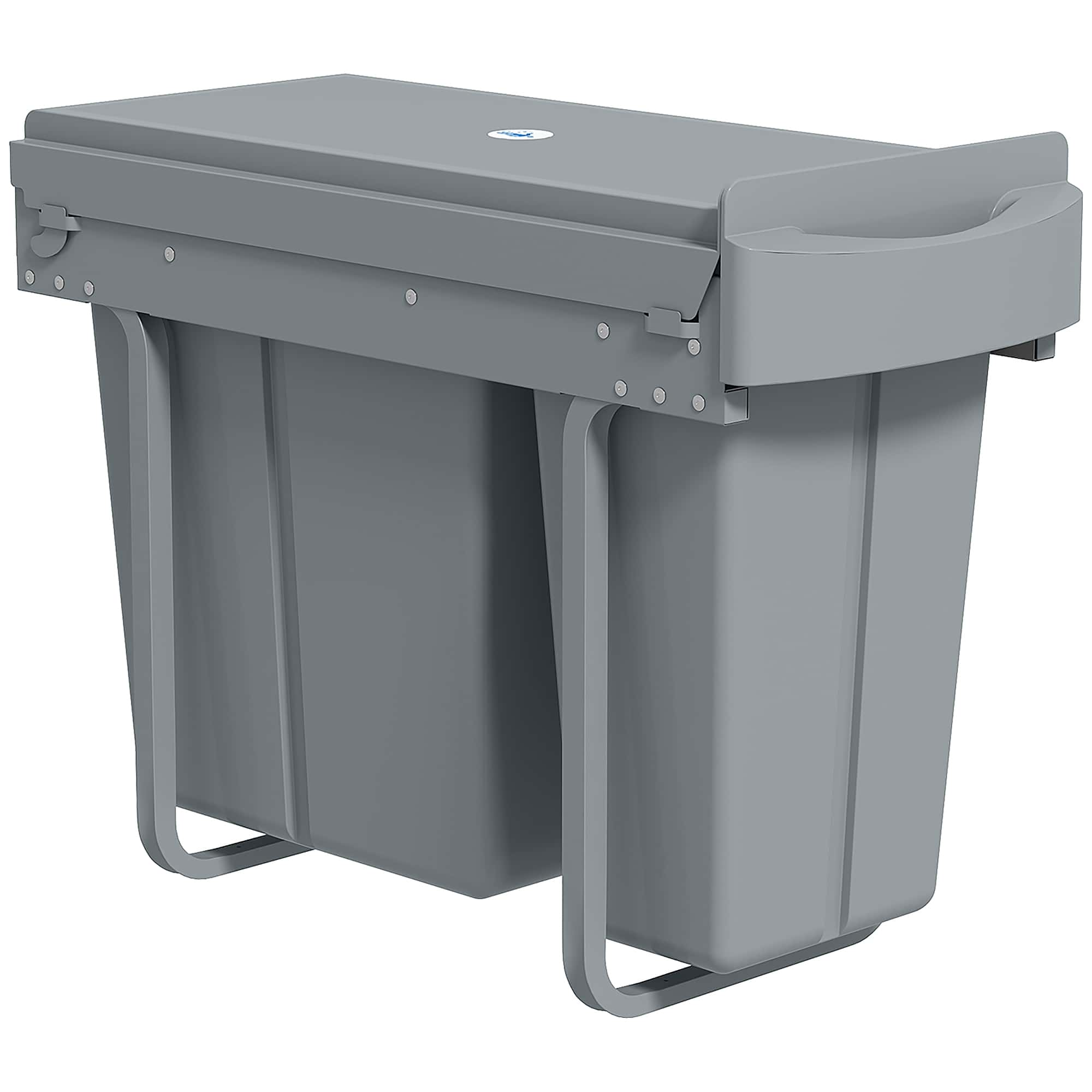 4goodz Inbouwprullenbak - 2 uitneembare emmers 30 liter (20 L+10 L)