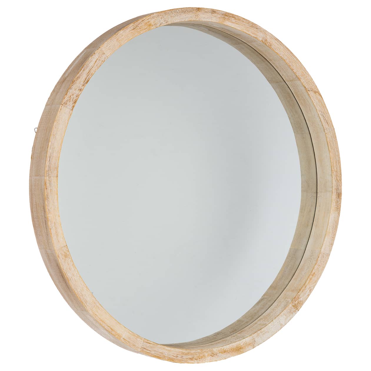 4goodz Ronde spiegel van Hout 52 cm doorsnede - 5 cm diep