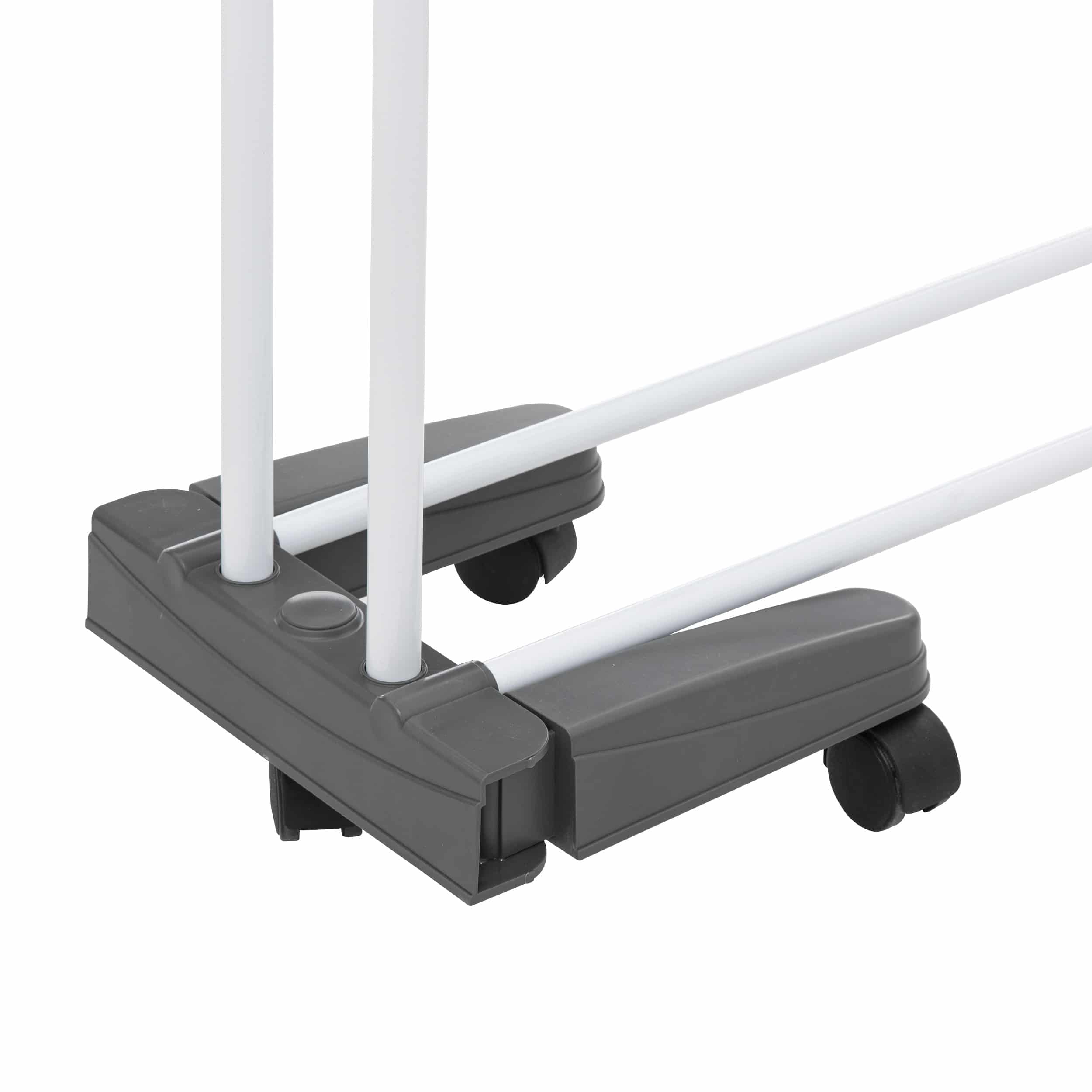4goodz Droogrek 24 meter Inklapbaar op Wielen 62x125x174 cm - Wit