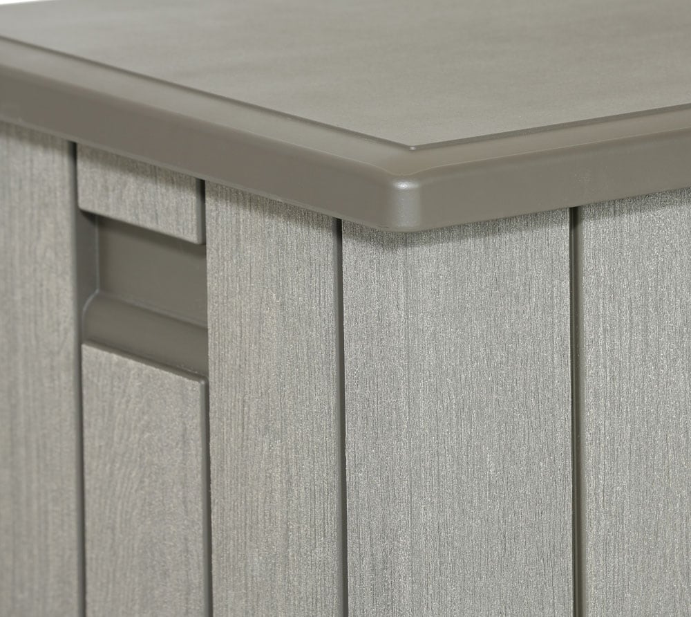 Lifetime Kunststof Kussenbox 570 ltr - Tuinkist 72x151x69cm - Donkergrijs