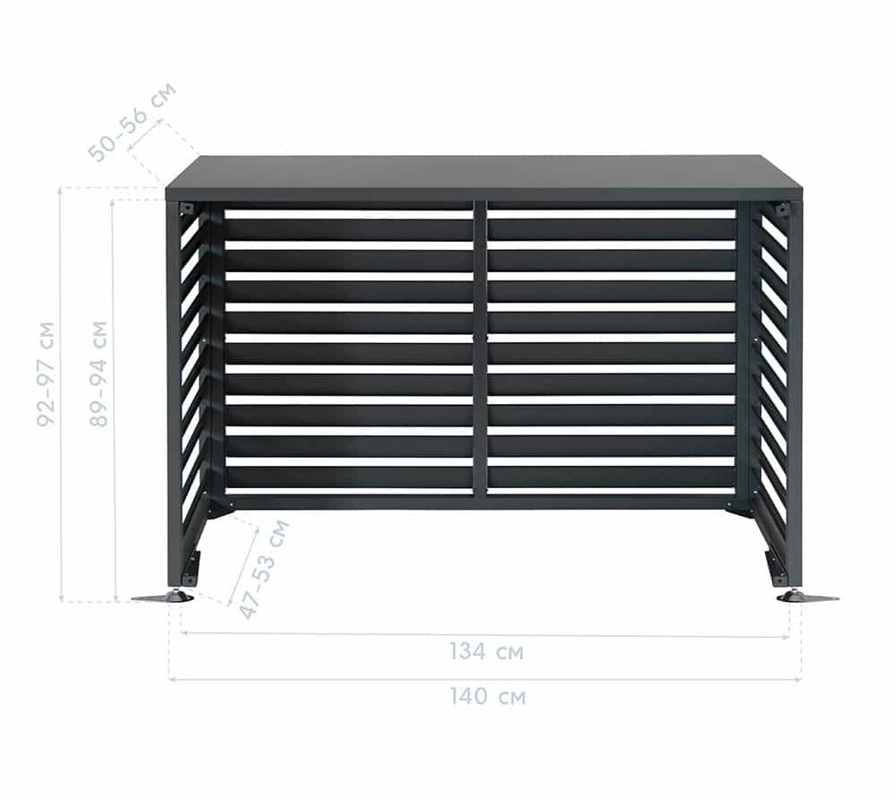 Westmann Warmtepomp Ombouw Boxa M - Airco ombouw 140x56x97 cm